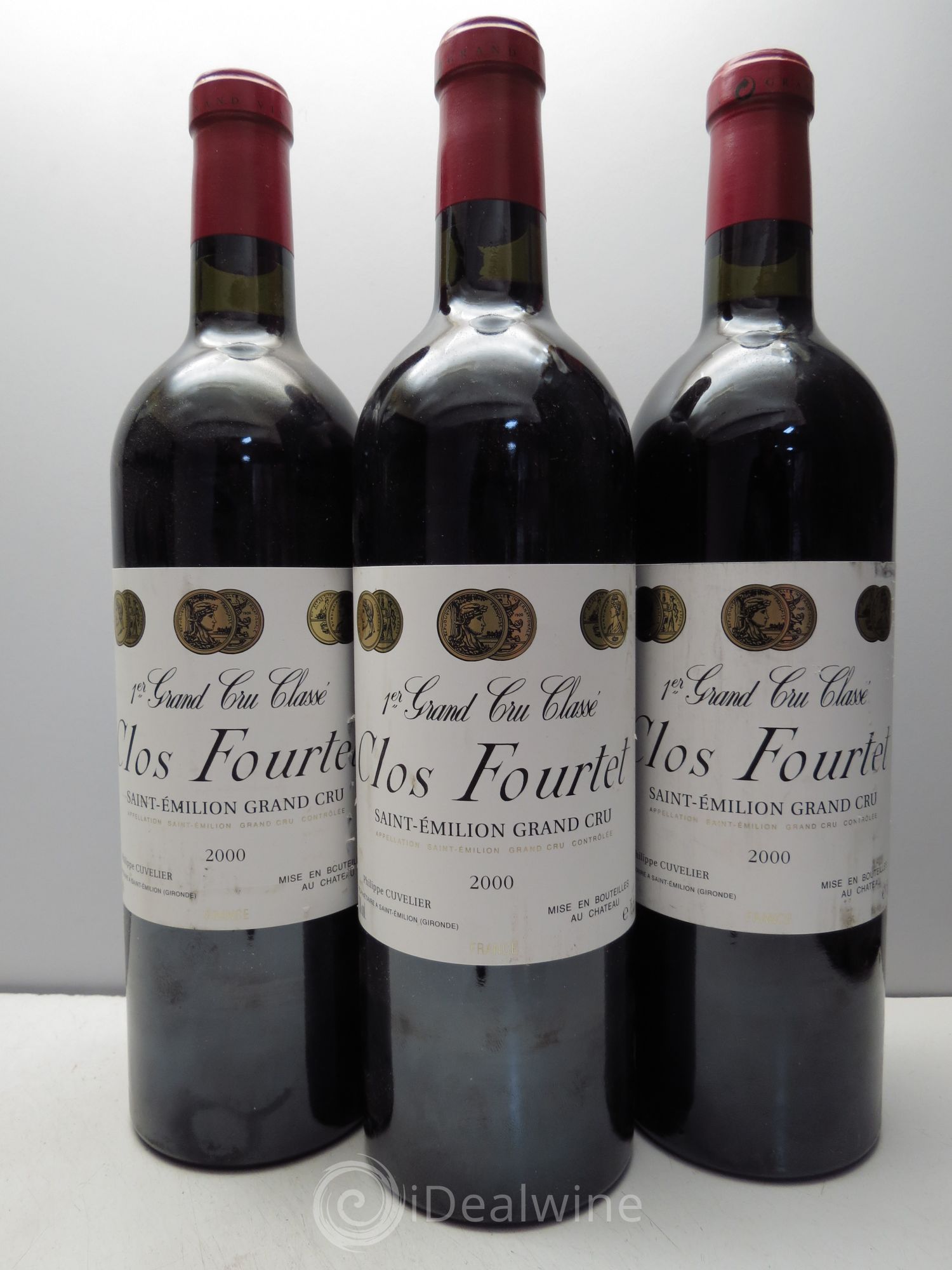 Clos Fourtet 1er Grand Cru Classé B 2000 - Lot de 3 bouteilles - 0