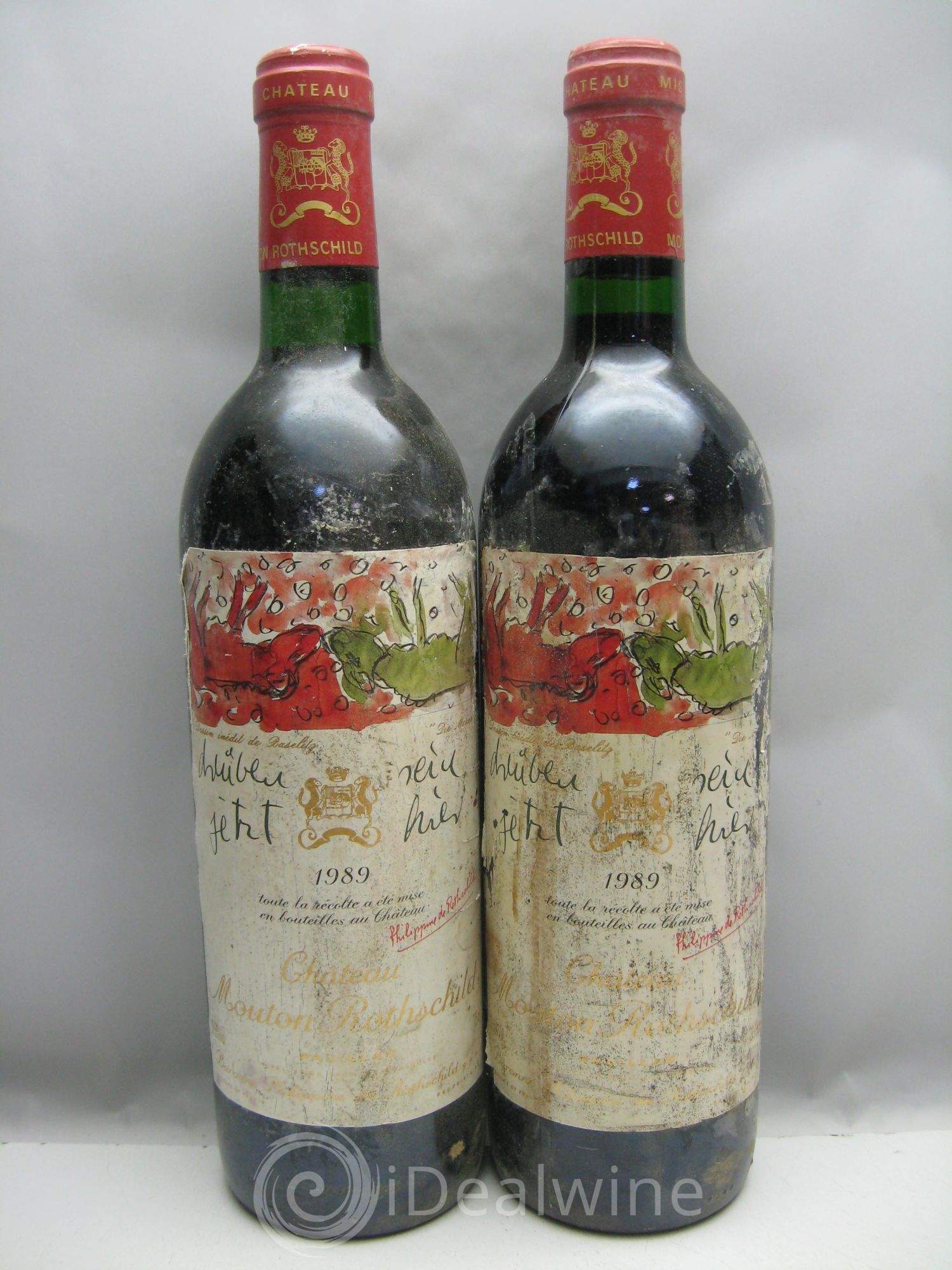 Château Mouton Rothschild 1er Grand Cru Classé 1989 - Lot de 6 bouteilles - 2