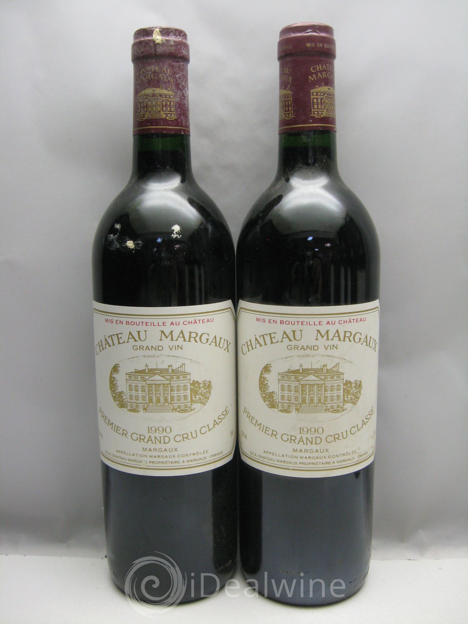 Château Margaux 1er Grand Cru Classé 1990 - Lot de 12 bouteilles - 0