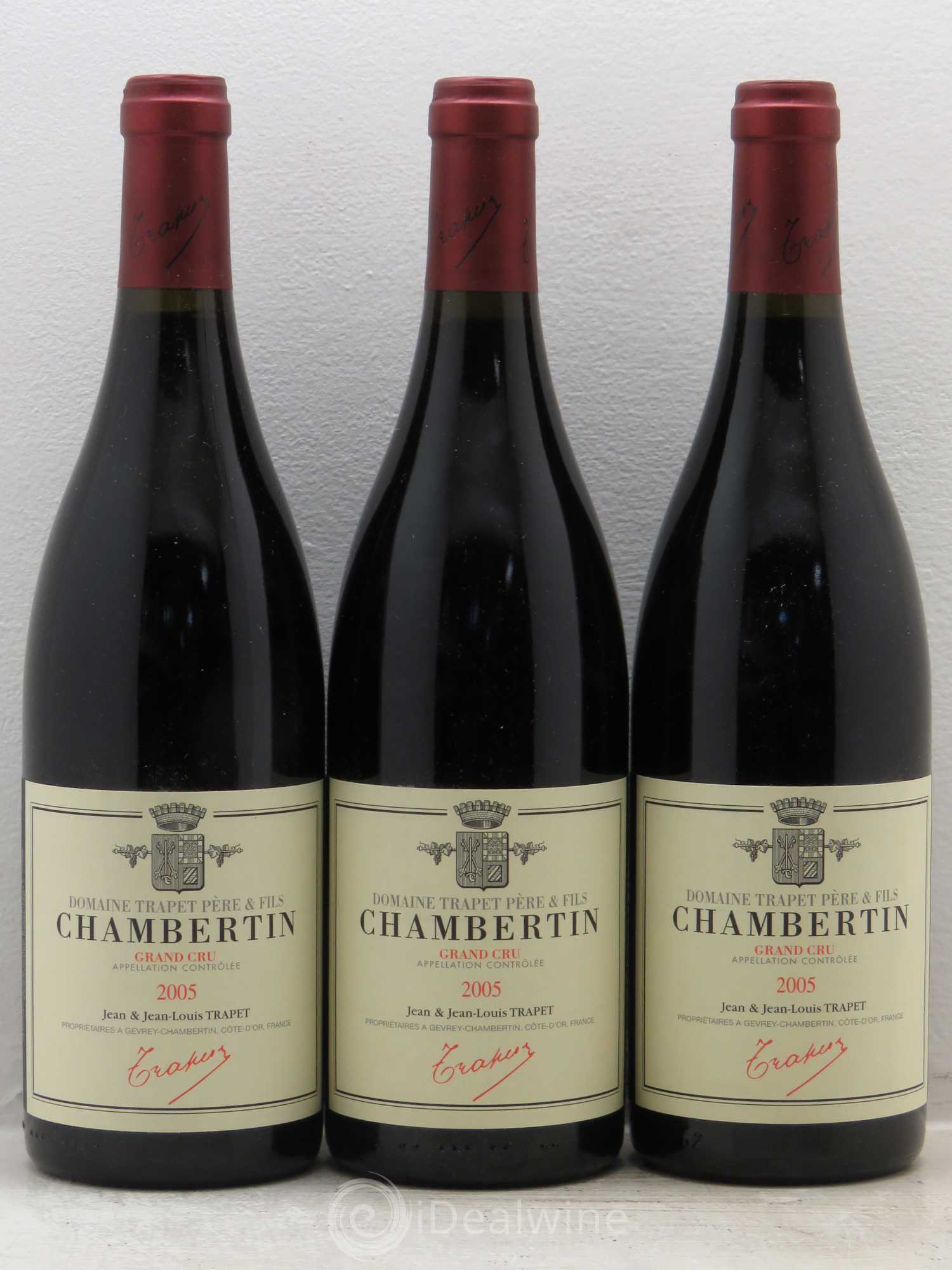 Chambertin Grand Cru Domaine Trapet 2005 - Lot de 3 bouteilles - 0