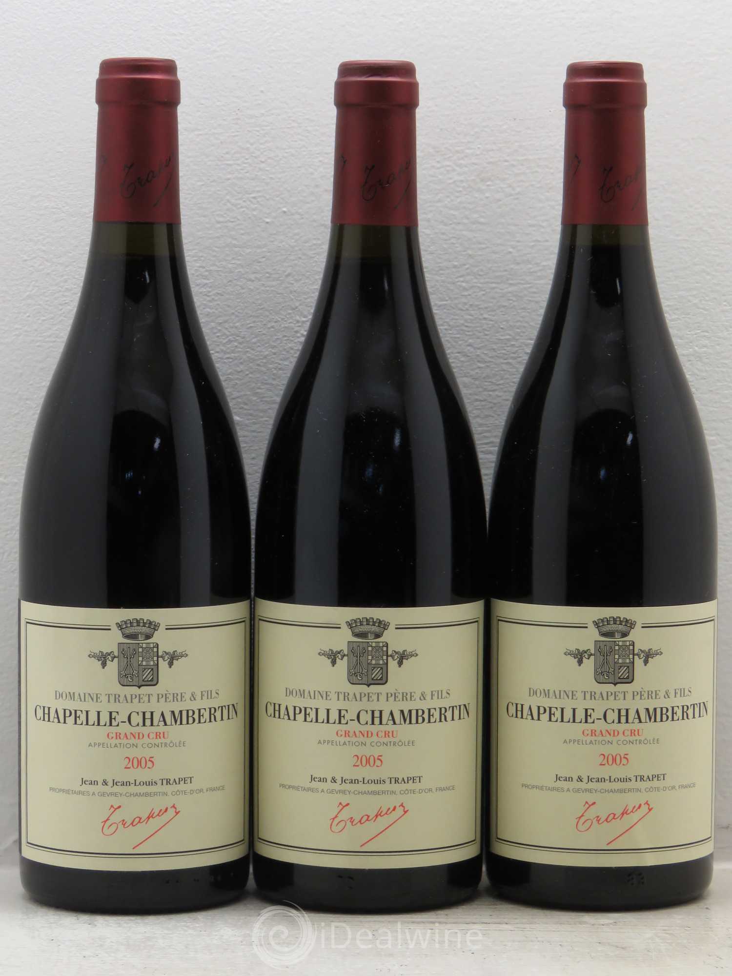 Chapelle-Chambertin Grand Cru Domaine Trapet 2005 - Lot de 3 bouteilles - 0