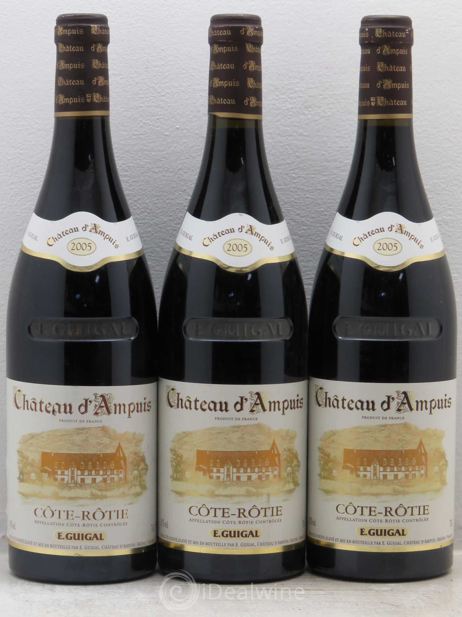 Côte-Rôtie Château d'Ampuis Guigal 2005 - Lot de 3 bouteilles - 0