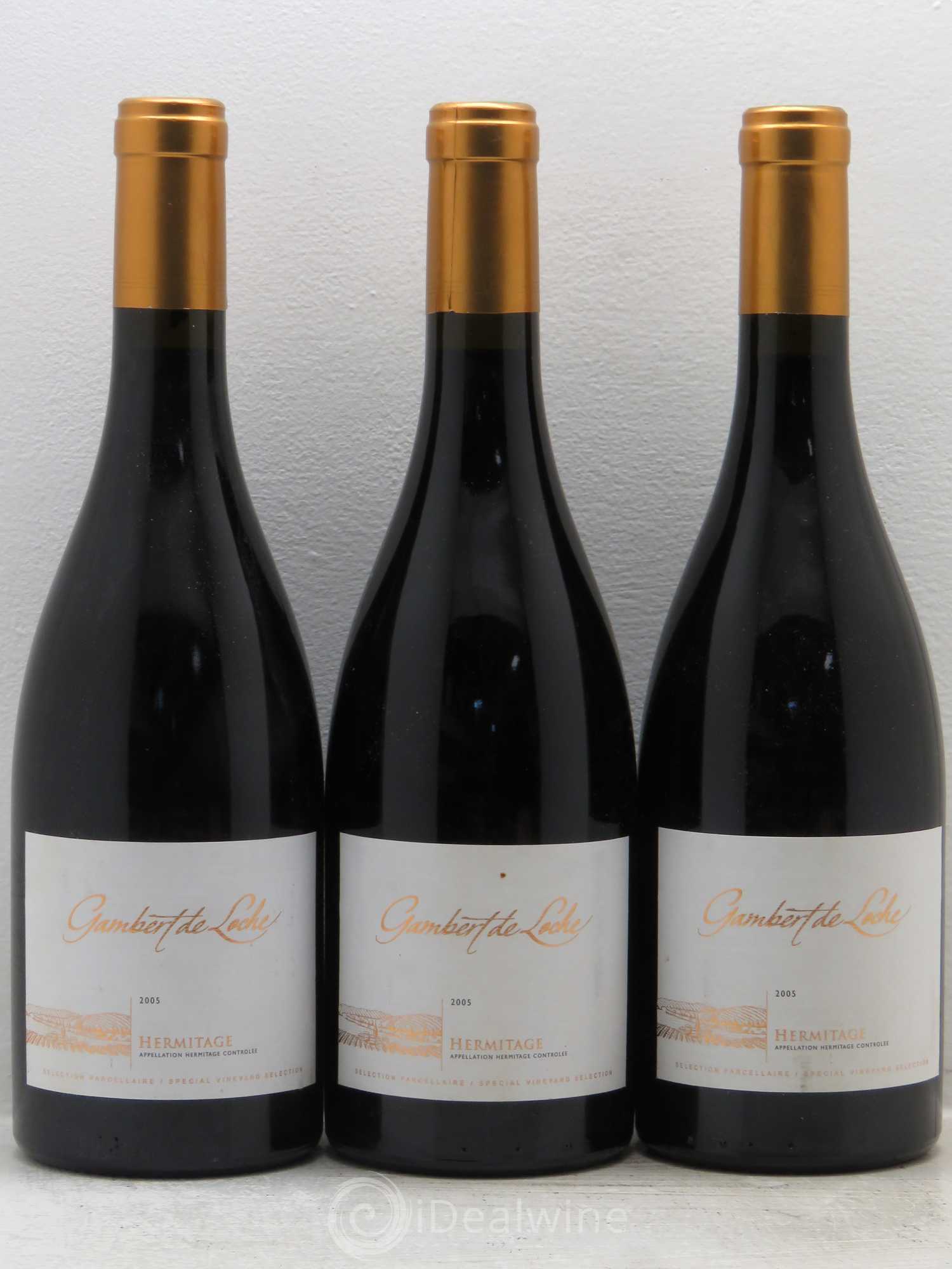 Hermitage Gambert de Loche Cave de Tain 2005 - Lot de 3 bouteilles - 0