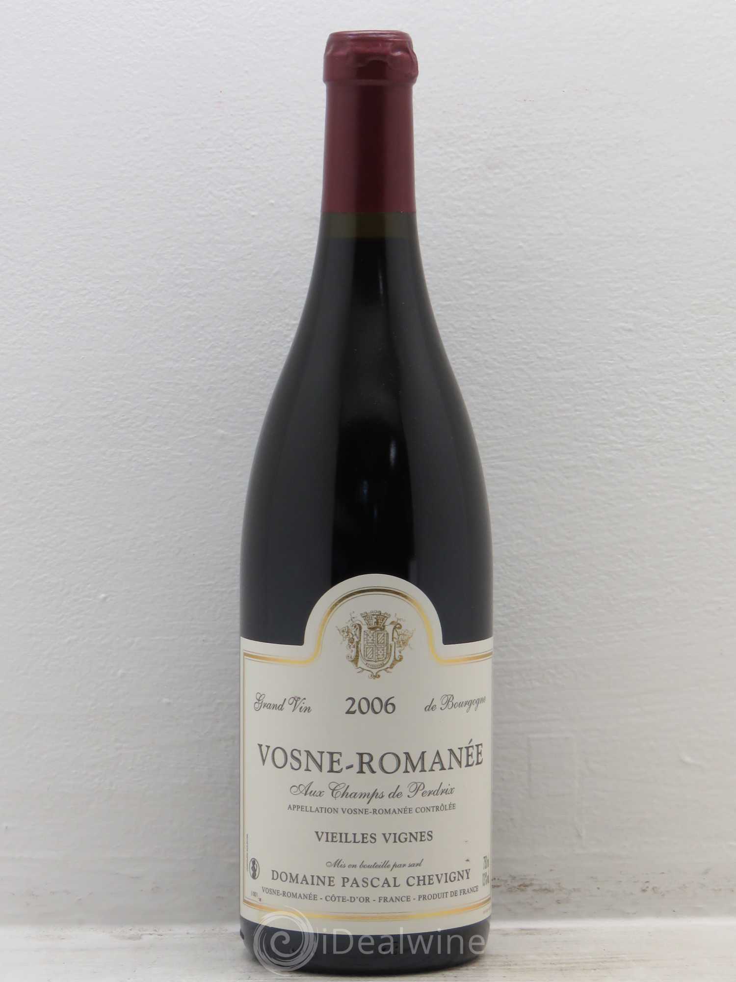 Vosne-Romanée Champs de Perdrix Vieilles Vignes P.Chevigny 2006 - Posten von 6 Flaschen - 0