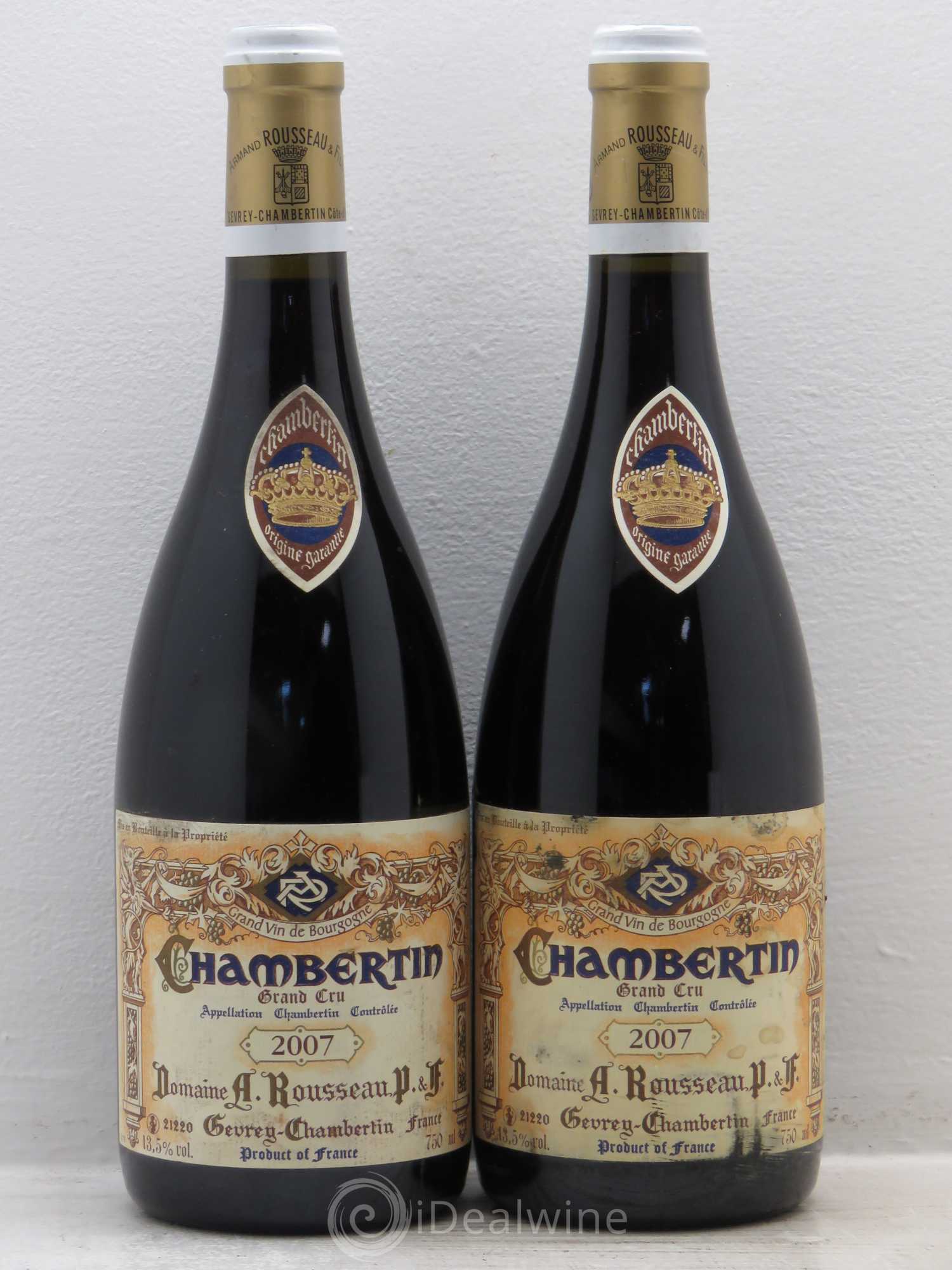 Chambertin Grand Cru Armand Rousseau (Domaine) 2007 - Lot de 2 bouteilles - 0