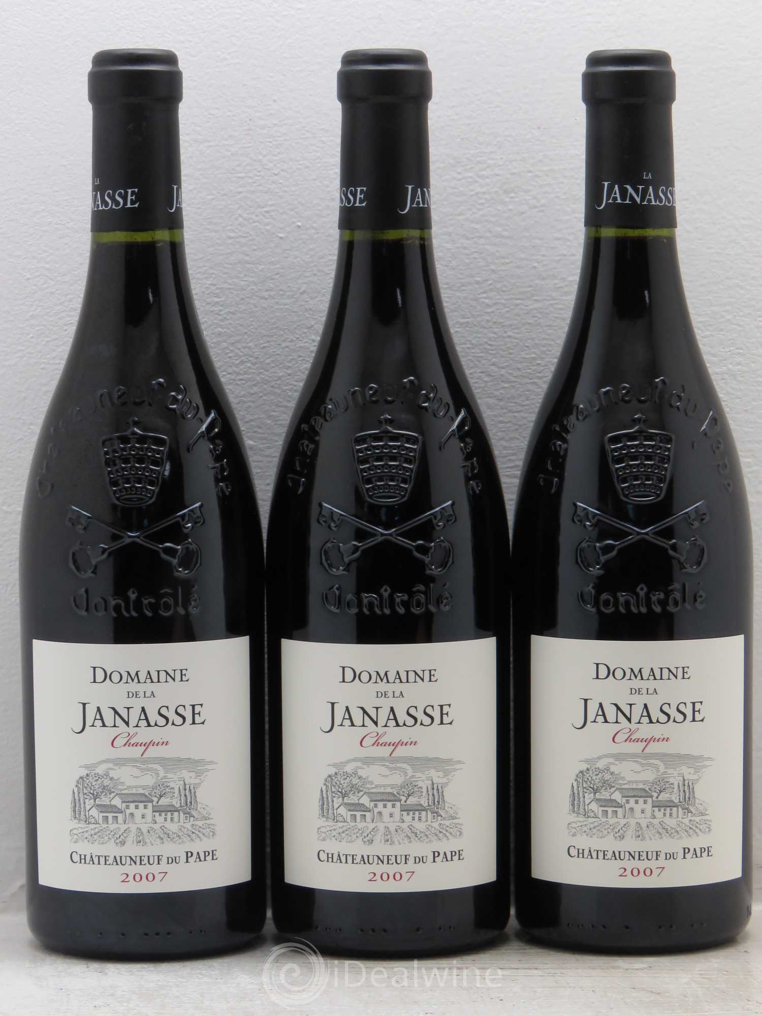 Châteauneuf-du-Pape Cuvée Chaupin La Janasse (Domaine de) 2007 - Lot de 3 bouteilles - 0