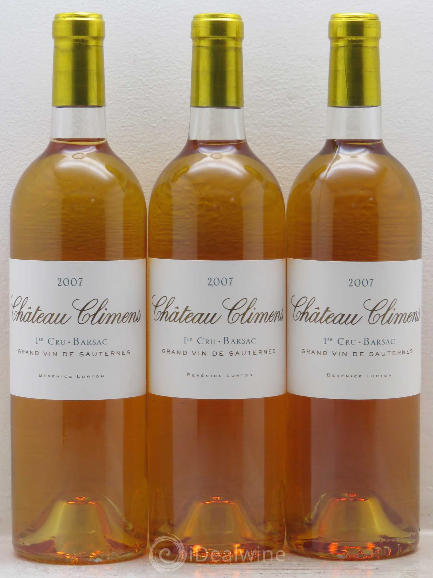 Château Climens 1er Grand Cru Classé 2007 - Lotto di 3 bottiglie - 0
