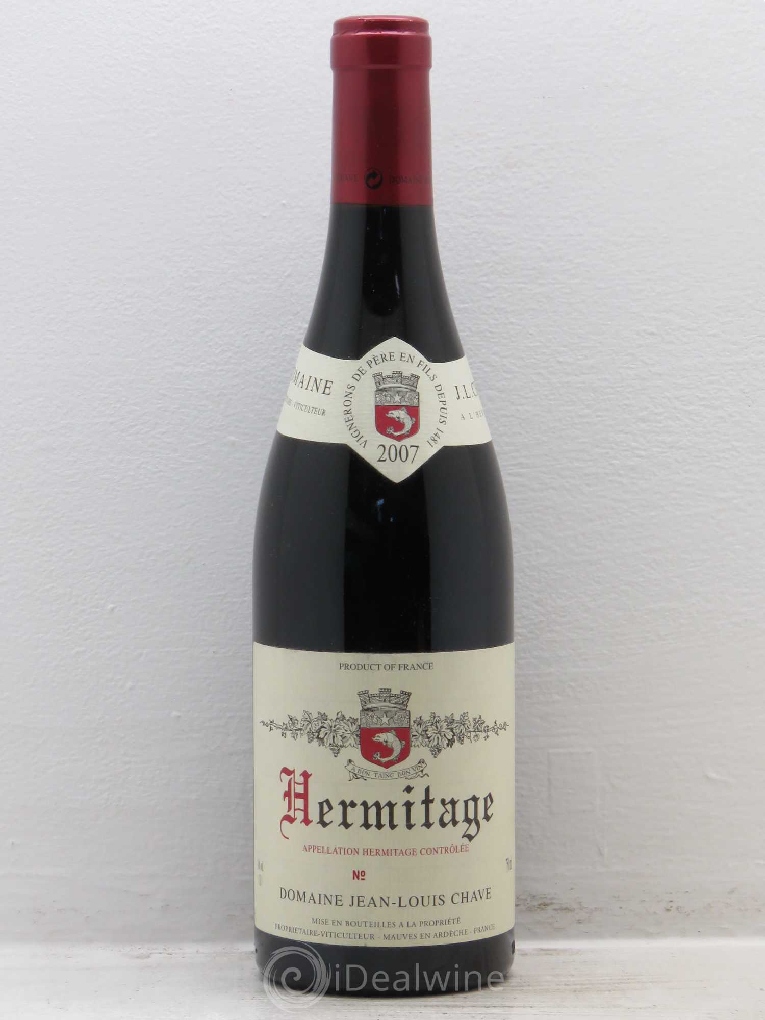 Hermitage Jean-Louis Chave 2007 - Lot de 1 bouteille - 0