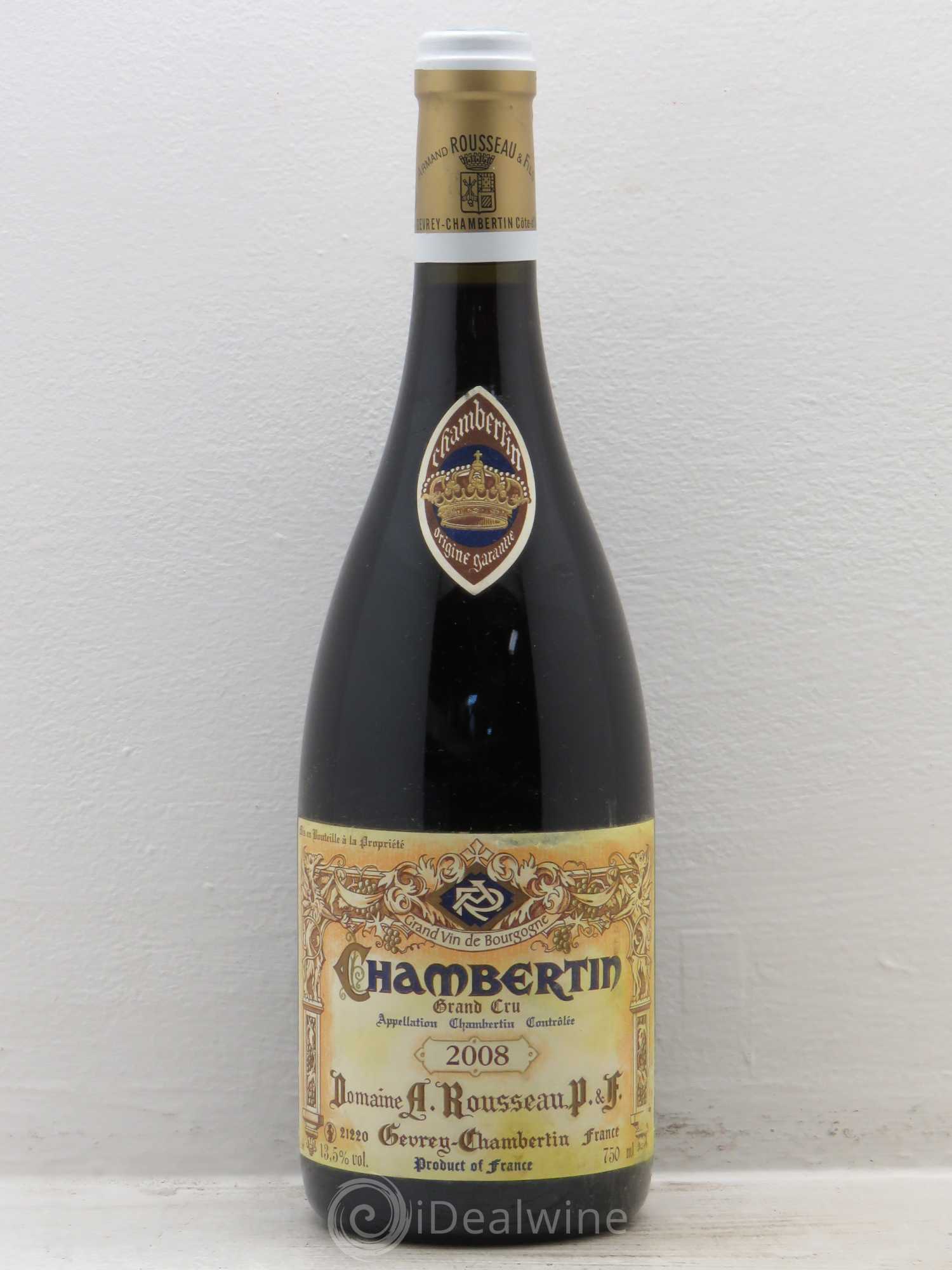 Chambertin Grand Cru Armand Rousseau (Domaine) 2008 - Lot de 1 bouteille - 0