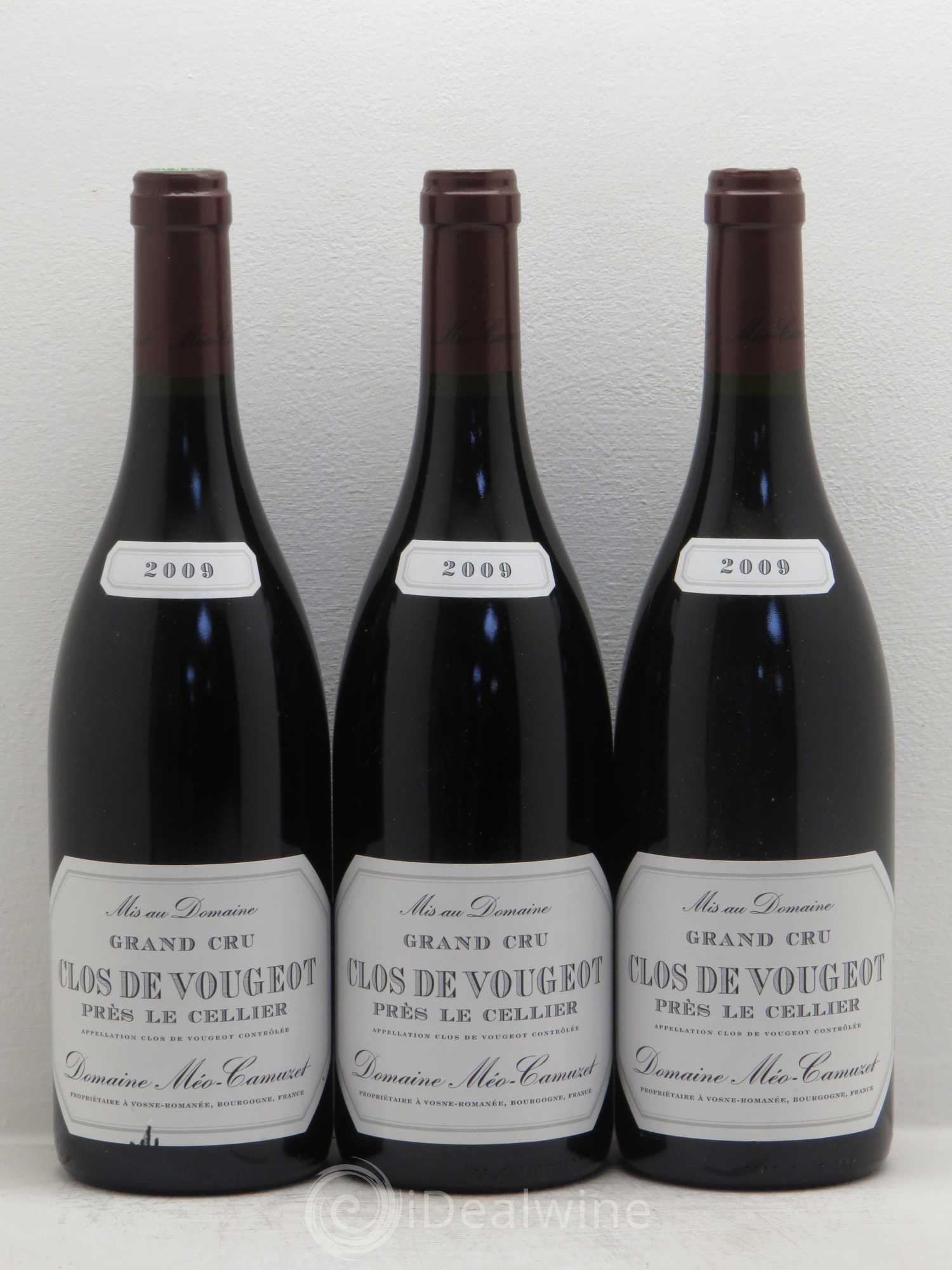 Clos de Vougeot Grand Cru Méo-Camuzet (Domaine) Près Le Cellier 2009 - Lot de 3 bouteilles - 0