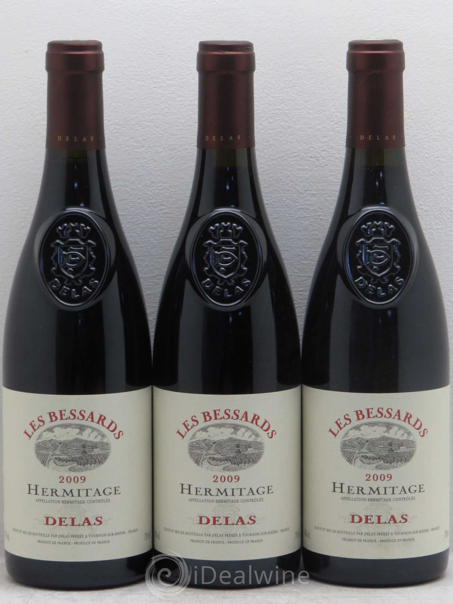 Hermitage Les Bessards Delas Frères 2009 - Lot de 3 bouteilles - 0