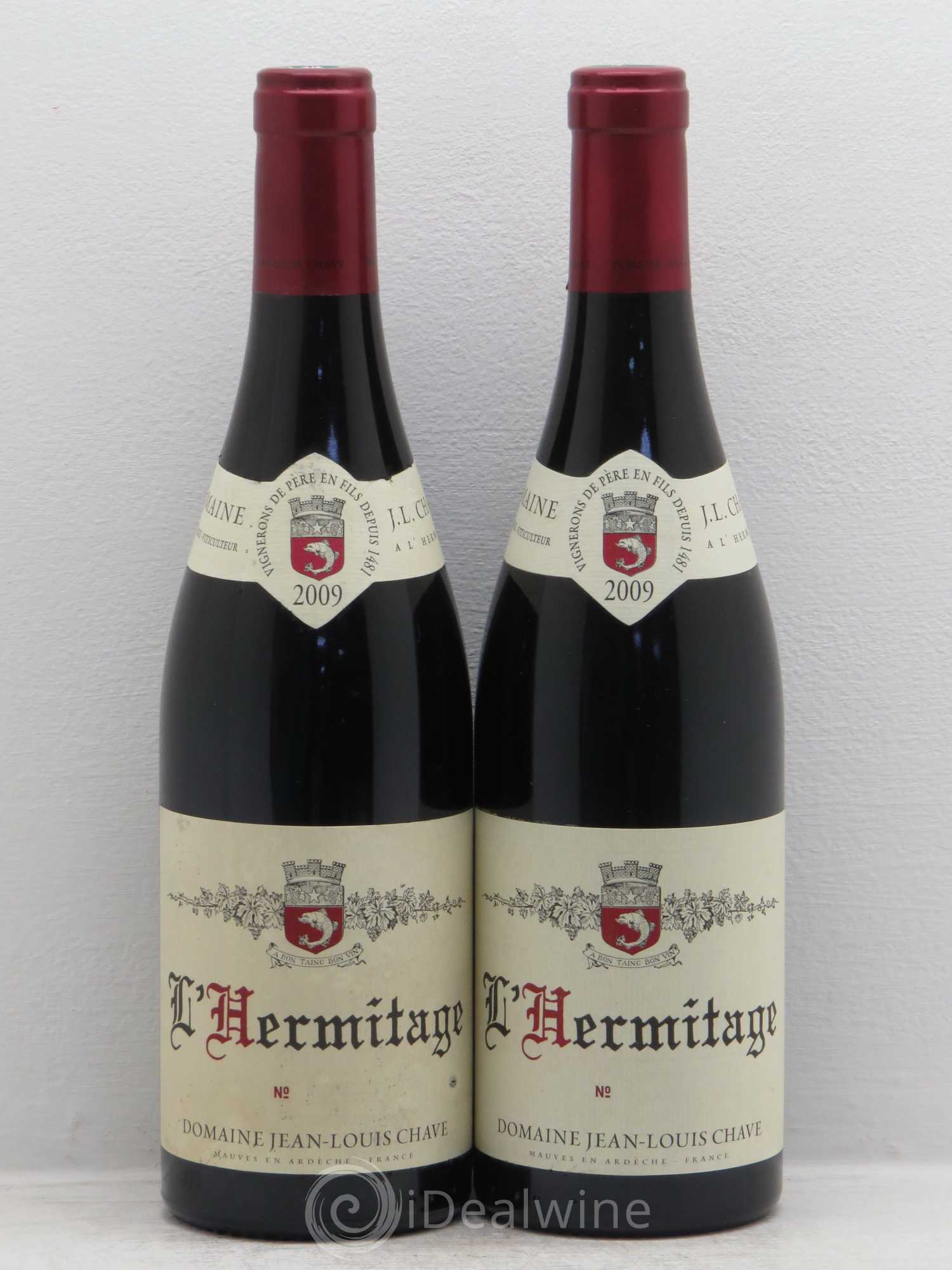 Hermitage Jean-Louis Chave 2009 - Lot de 2 bouteilles - 0