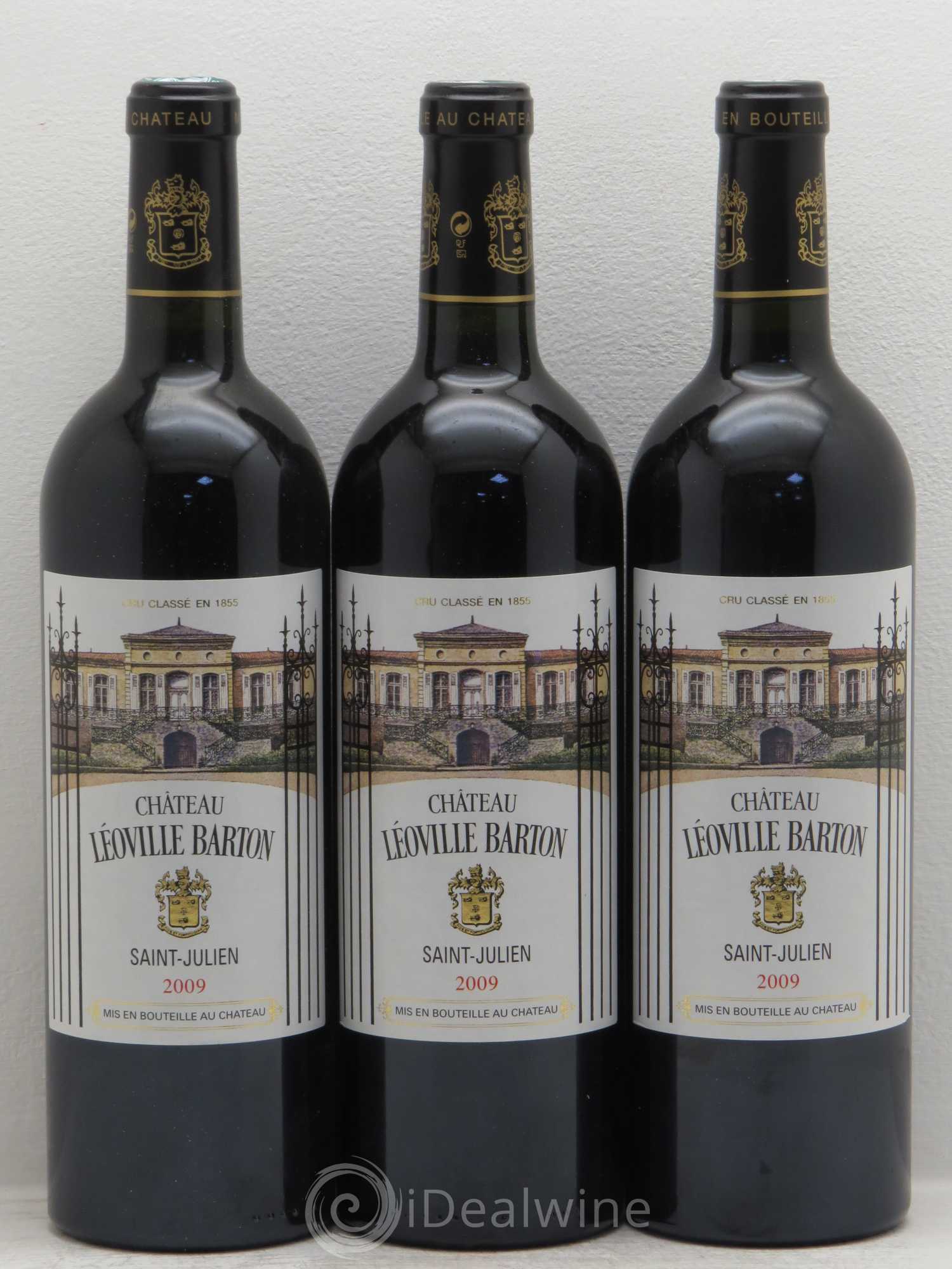 Château Léoville Barton 2ème Grand Cru Classé 2009 - Lot de 3 bouteilles - 0