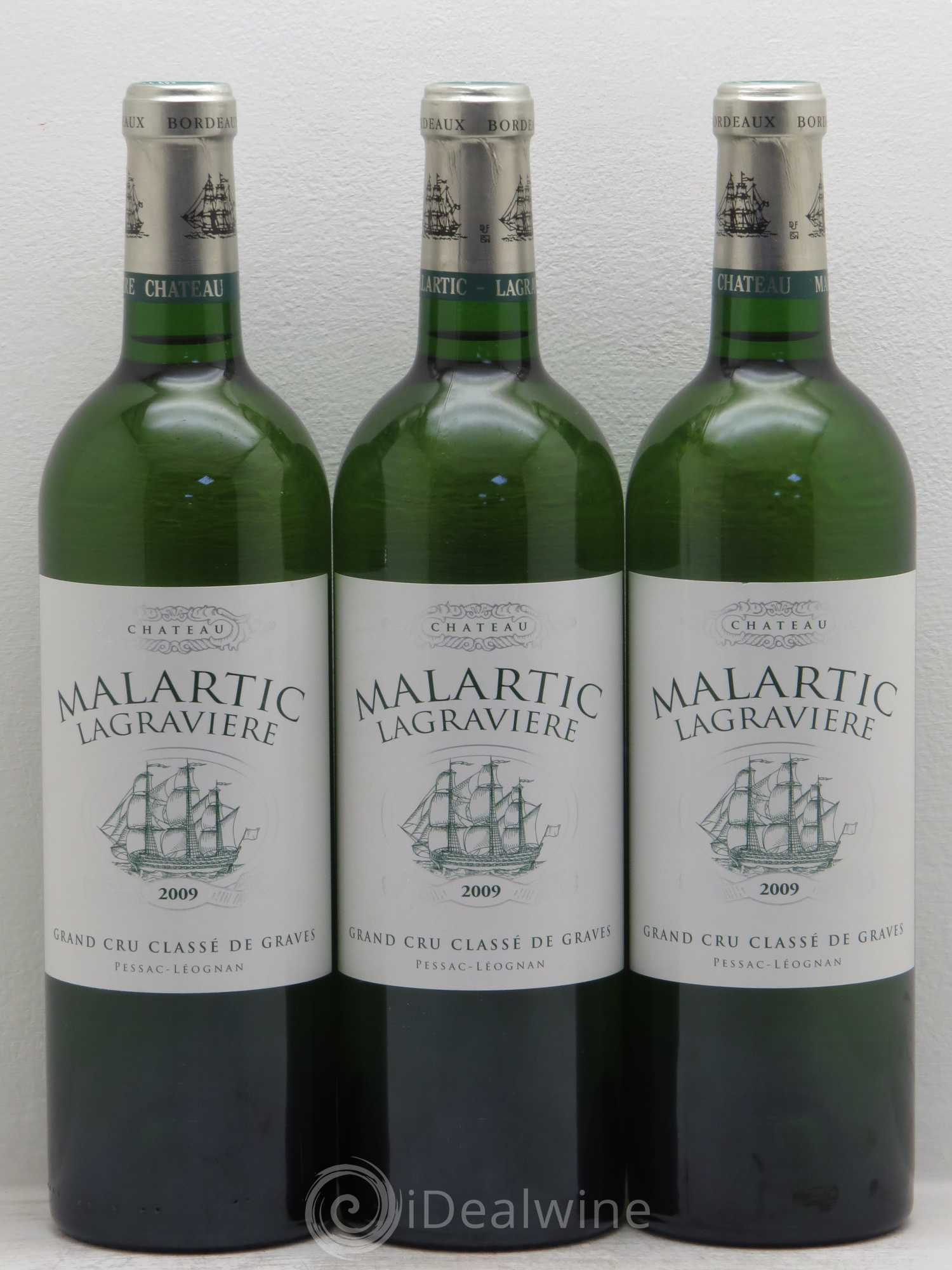 Château Malartic-Lagravière Cru Classé de Graves 2009 - Lot de 3 bouteilles - 0
