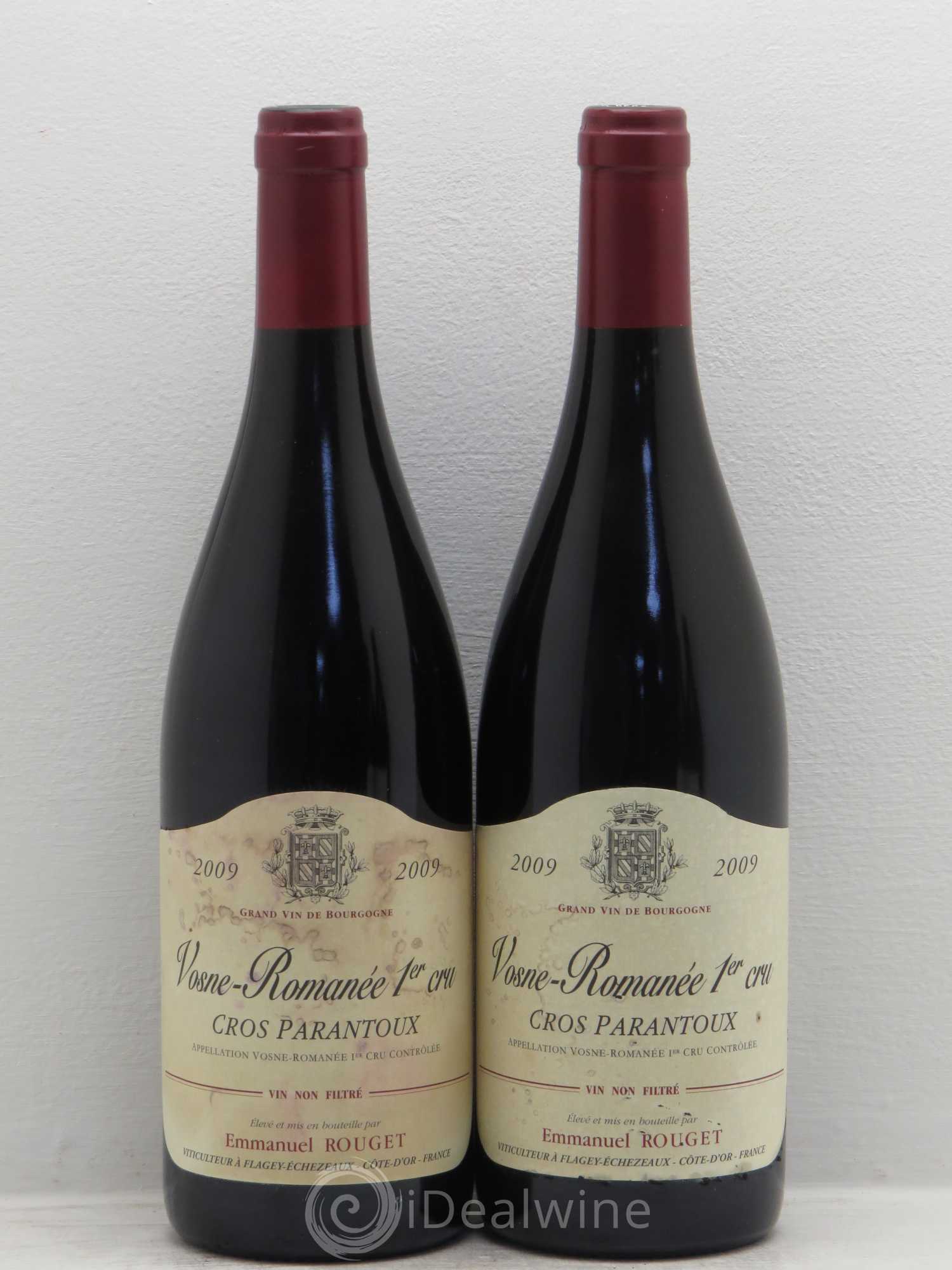 Vosne-Romanée 1er Cru Cros Parantoux Emmanuel Rouget 2009 - Lot de 2 bouteilles - 0