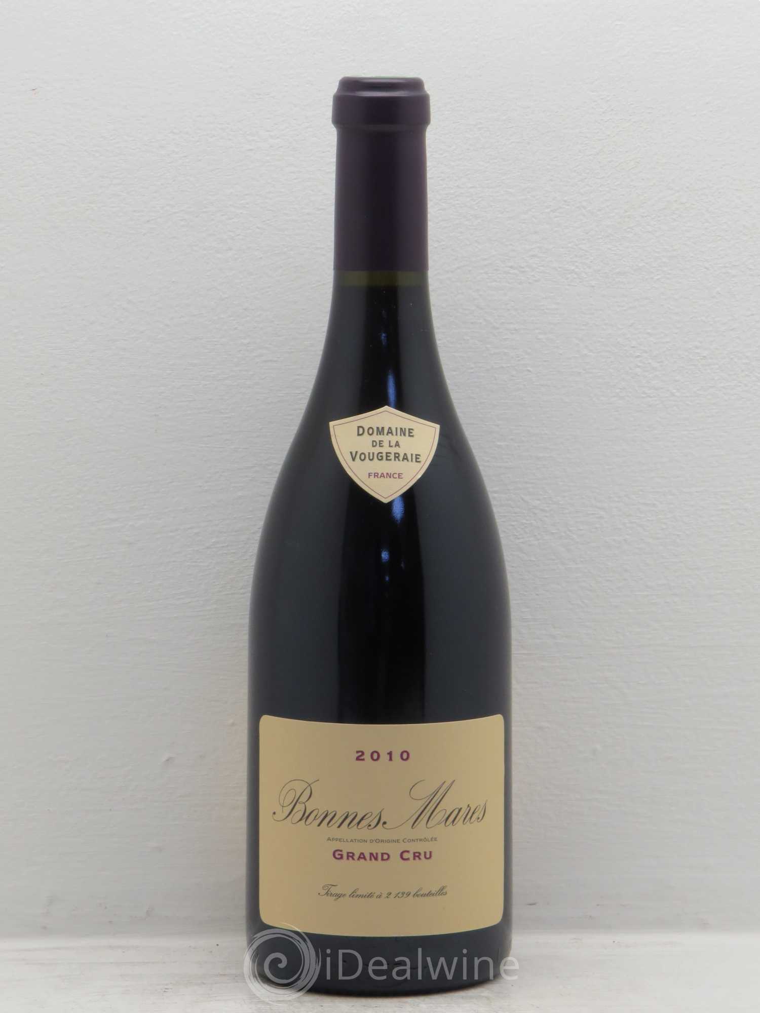 Bonnes-Mares Grand Cru La Vougeraie 2010 - Lot de 1 bouteille - 0