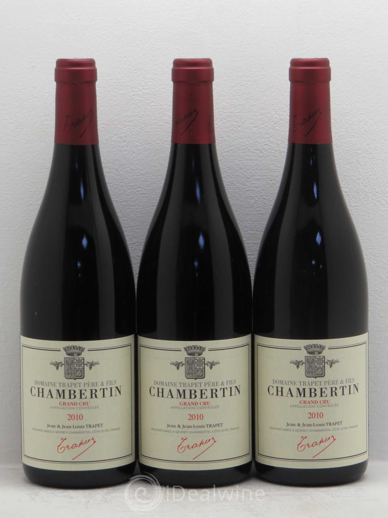 Chambertin Grand Cru Domaine Trapet 2010 - Lot de 3 bouteilles - 0
