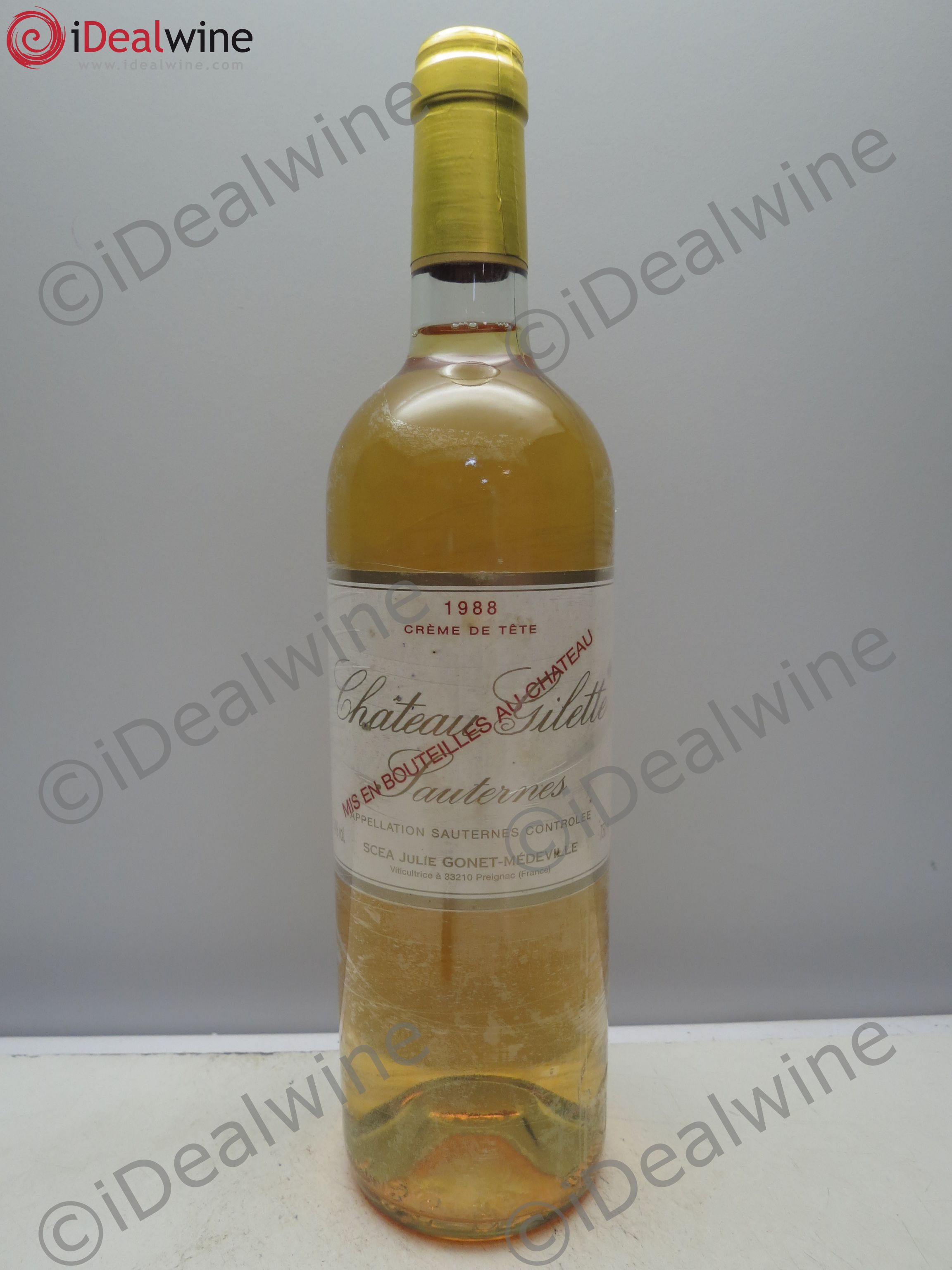 Château Gilette - Crème de Tête 1988 - Lotto di 1 bottiglia - 0