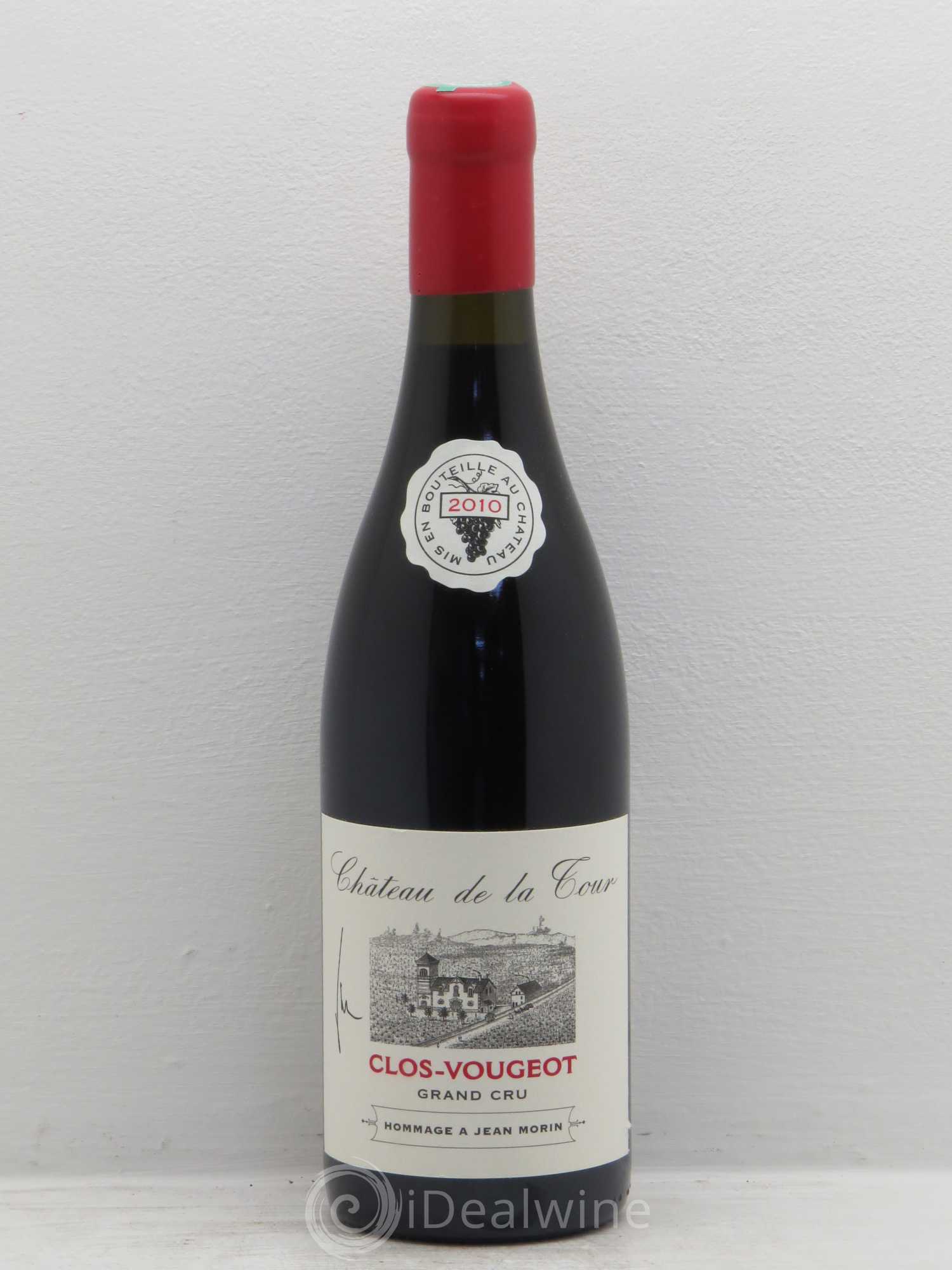 Clos de Vougeot Grand Cru Vieilles Vignes Château de La Tour Hommage à Jean Morin 2010 - Lot de 1 bouteille - 0