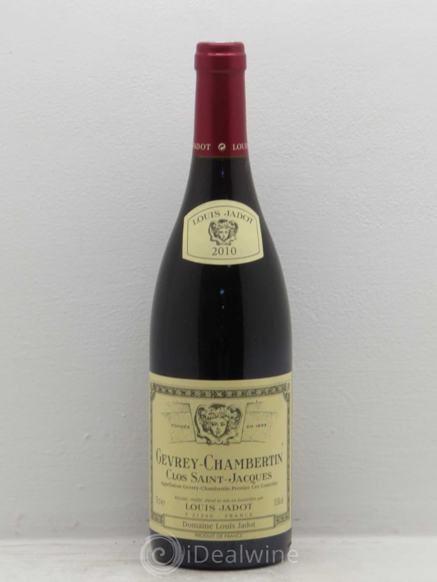 Gevrey-Chambertin 1er Cru Clos Saint Jacques Domaine Louis Jadot 2010 - Lot de 6 bouteilles - 0