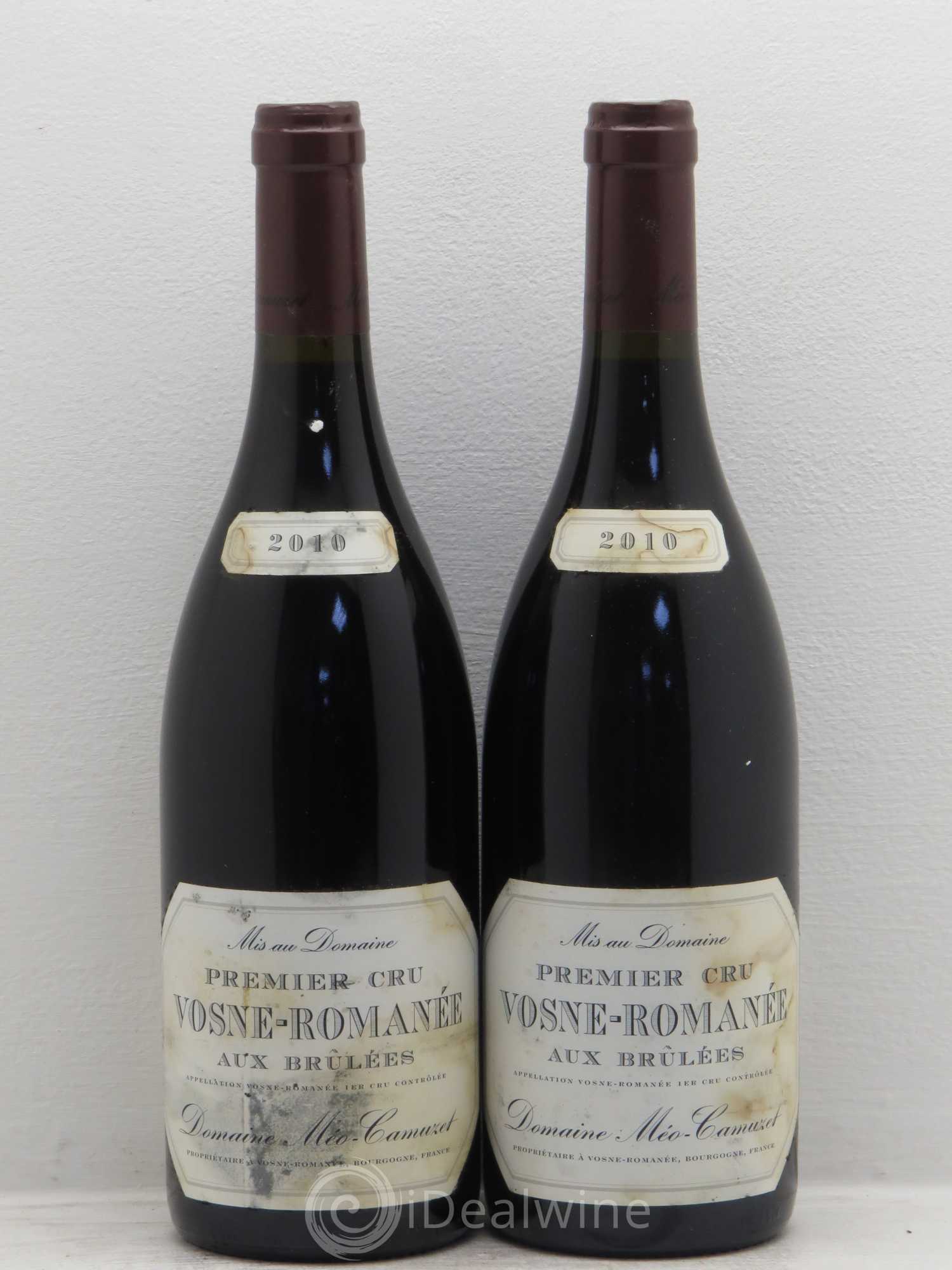 Vosne-Romanée 1er Cru Aux Brûlées Méo-Camuzet (Domaine) 2010 - Lotto di 2 bottiglie - 0