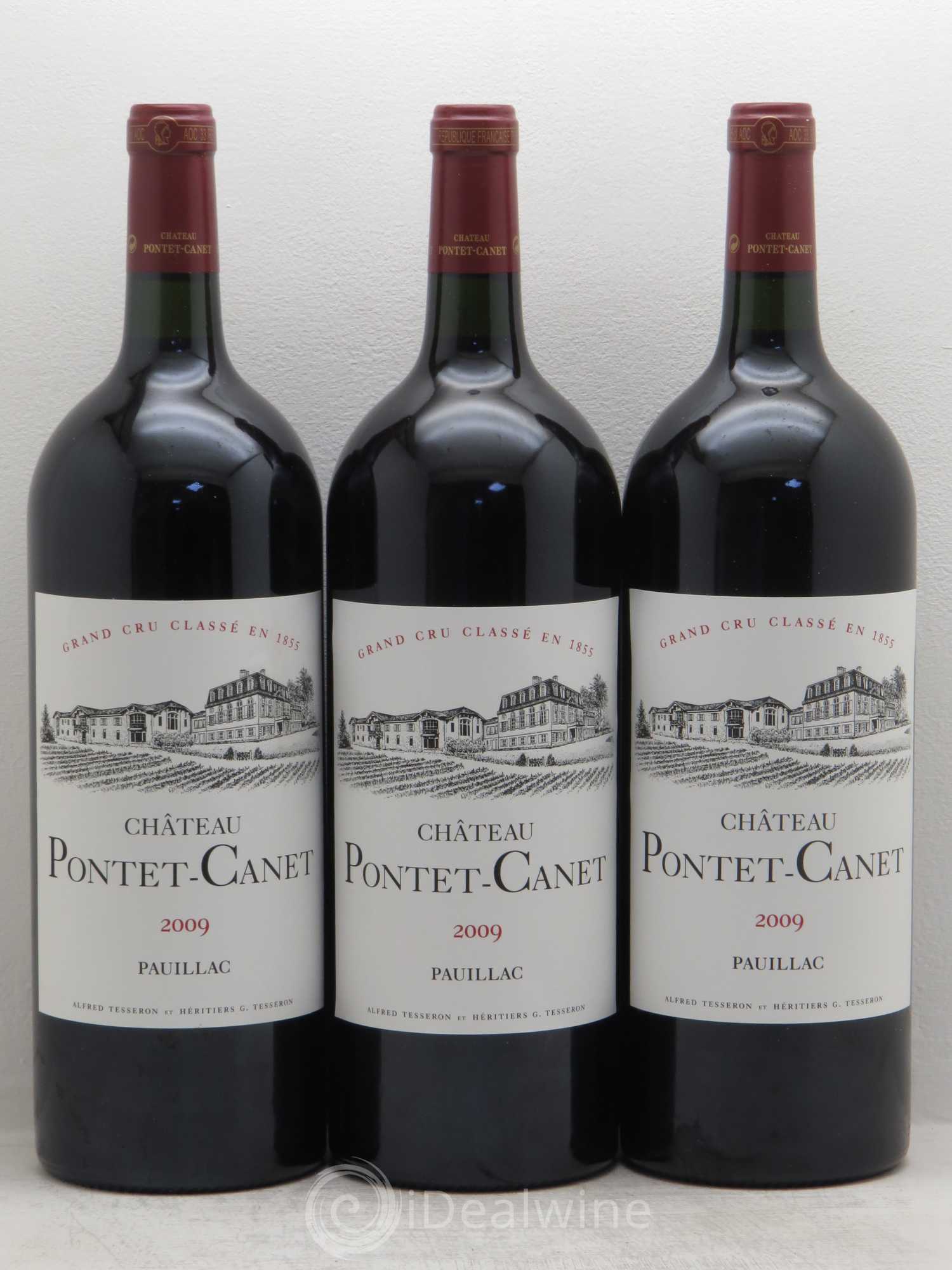 Château Pontet Canet 5ème Grand Cru Classé 2009 - Lot de 3 magnums - 0