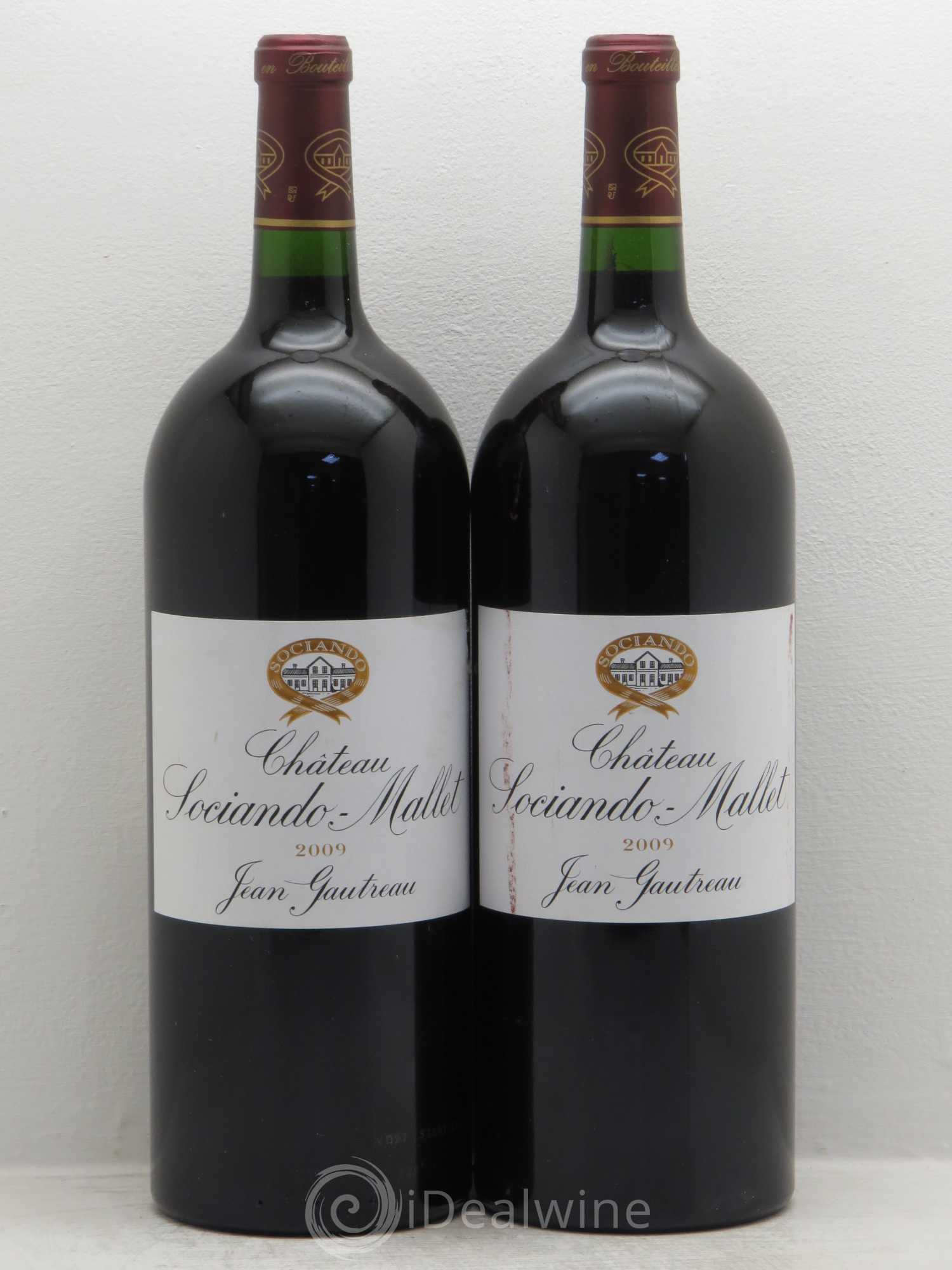 Château Sociando Mallet 2009 - Lot de 2 magnums - 0