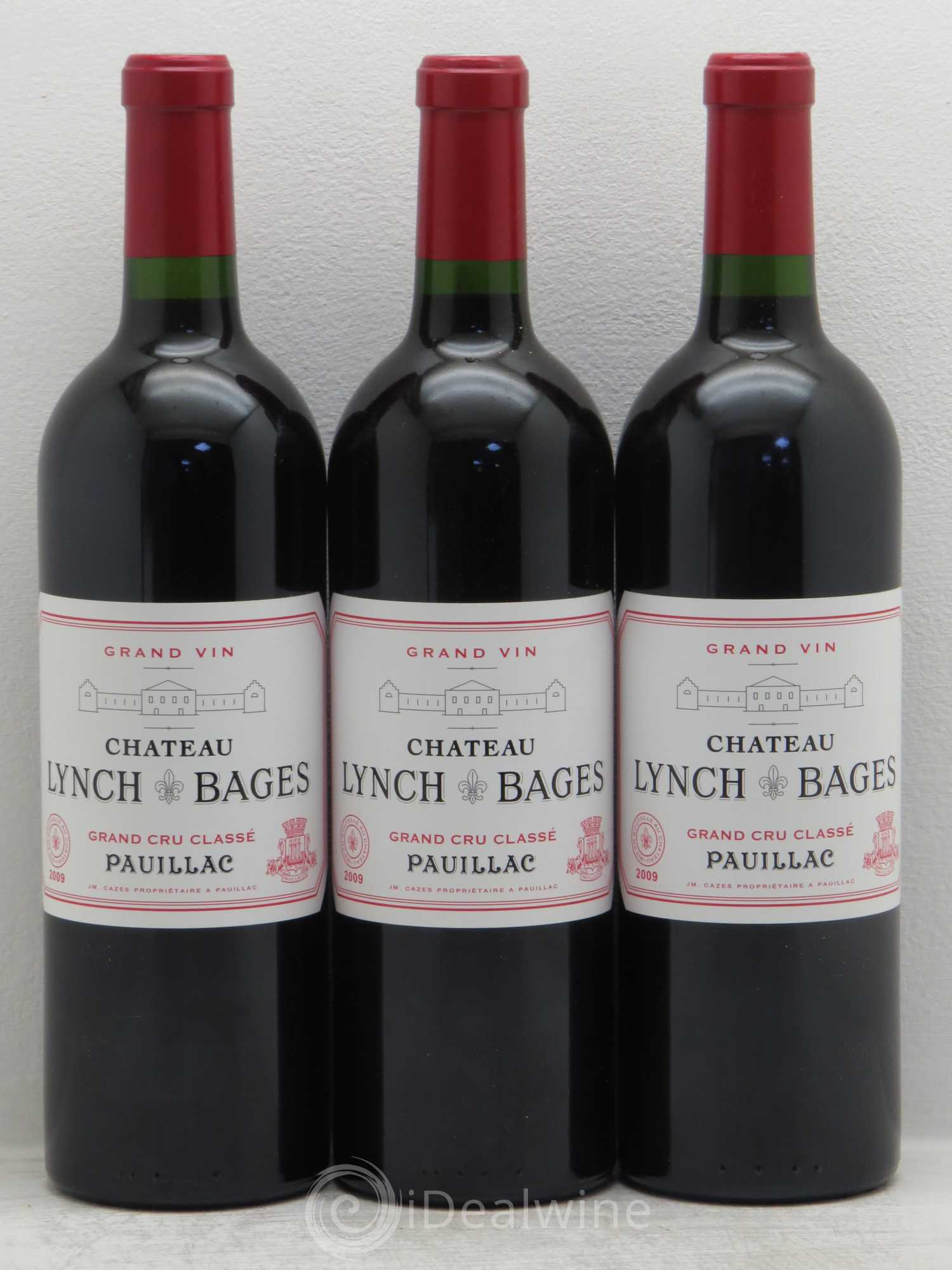 Château Lynch Bages 5ème Grand Cru Classé 2009 - Lot de 3 bouteilles - 0