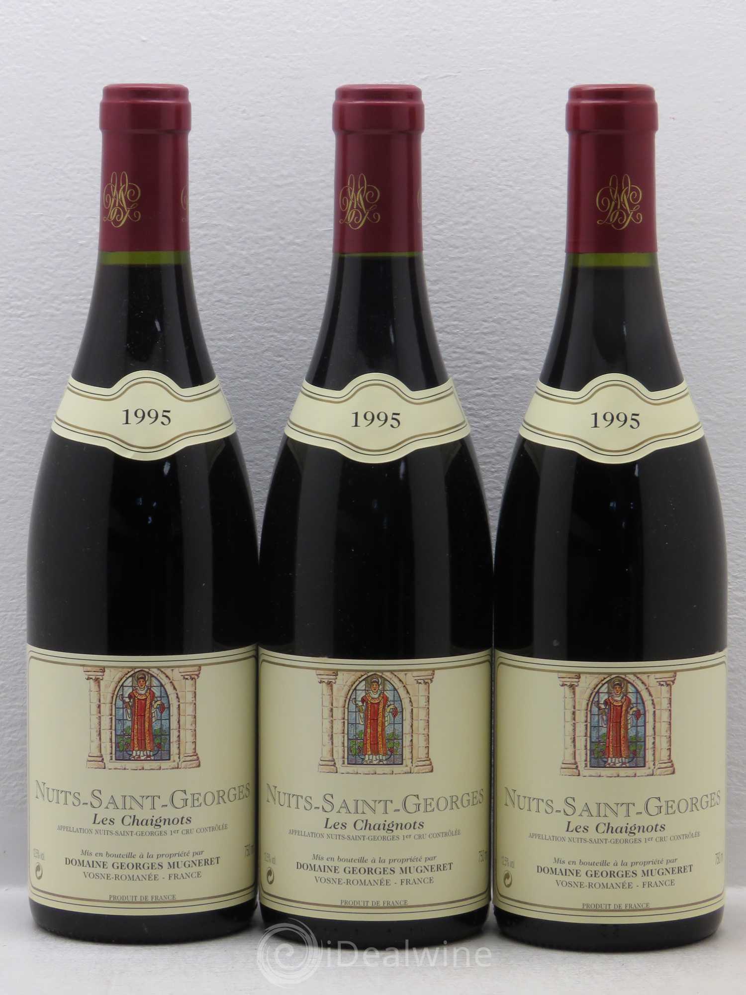 Nuits-Saint-Georges 1er Cru Les Chaignots Georges Mugneret (Domaine) 1995 - Lot de 3 bouteilles - 0