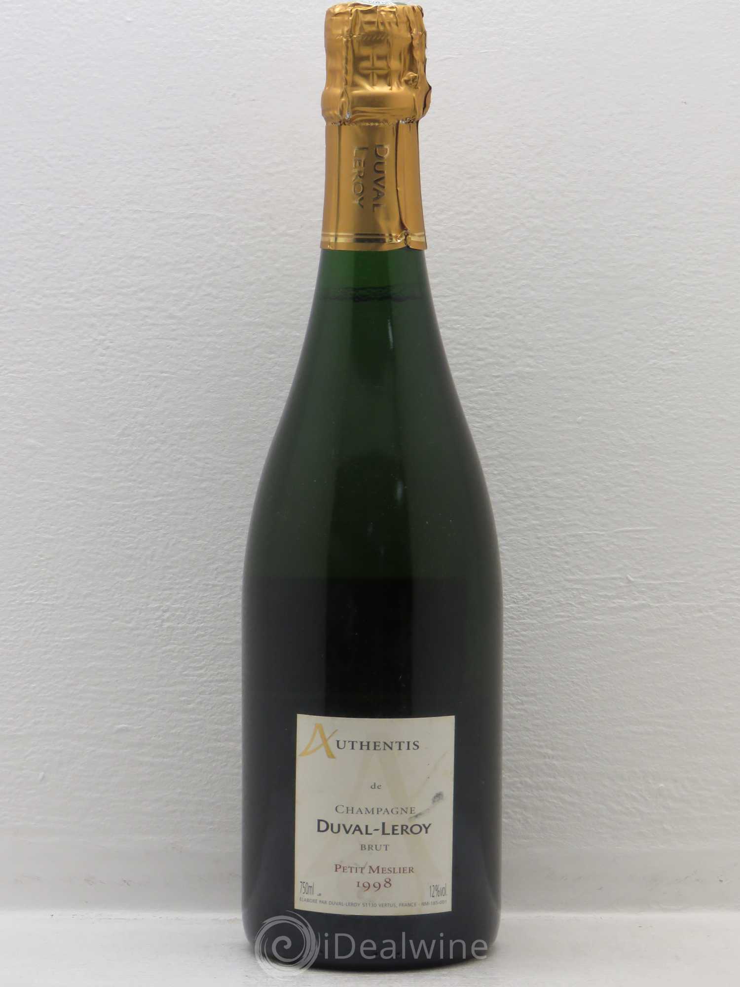 Champagne Duval-Leroy Petit Meslier Authentis 1998 - Posten von 1 Flasche - 0