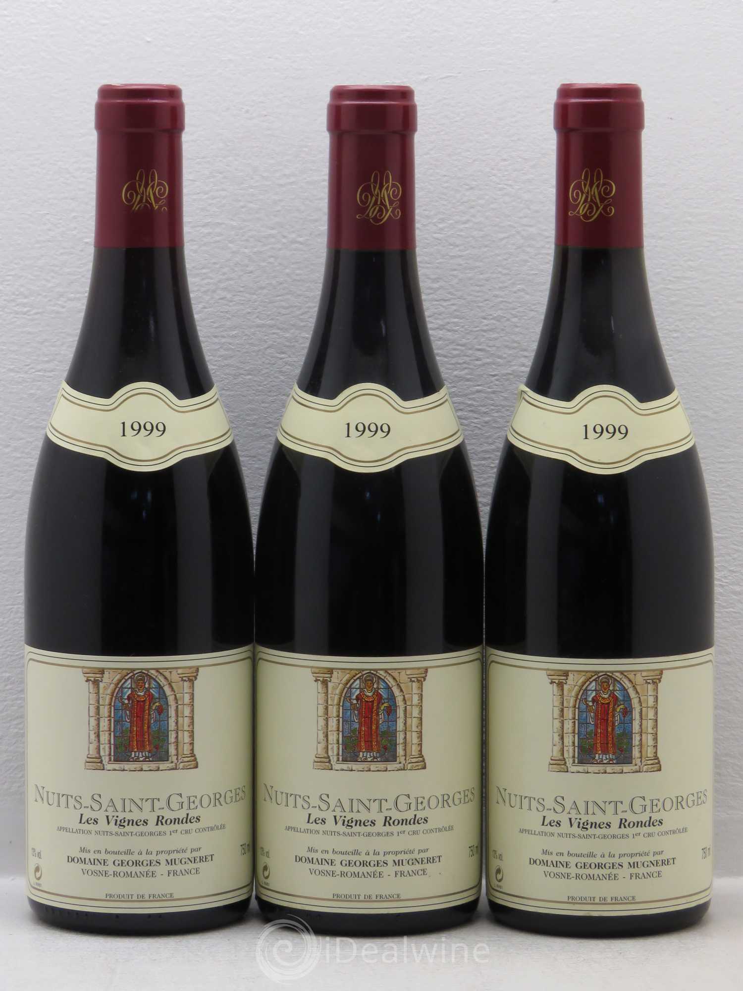 Nuits-Saint-Georges 1er Cru Les Vignes Rondes Georges Mugneret (Domaine) 1999 - Lot de 3 bouteilles - 0