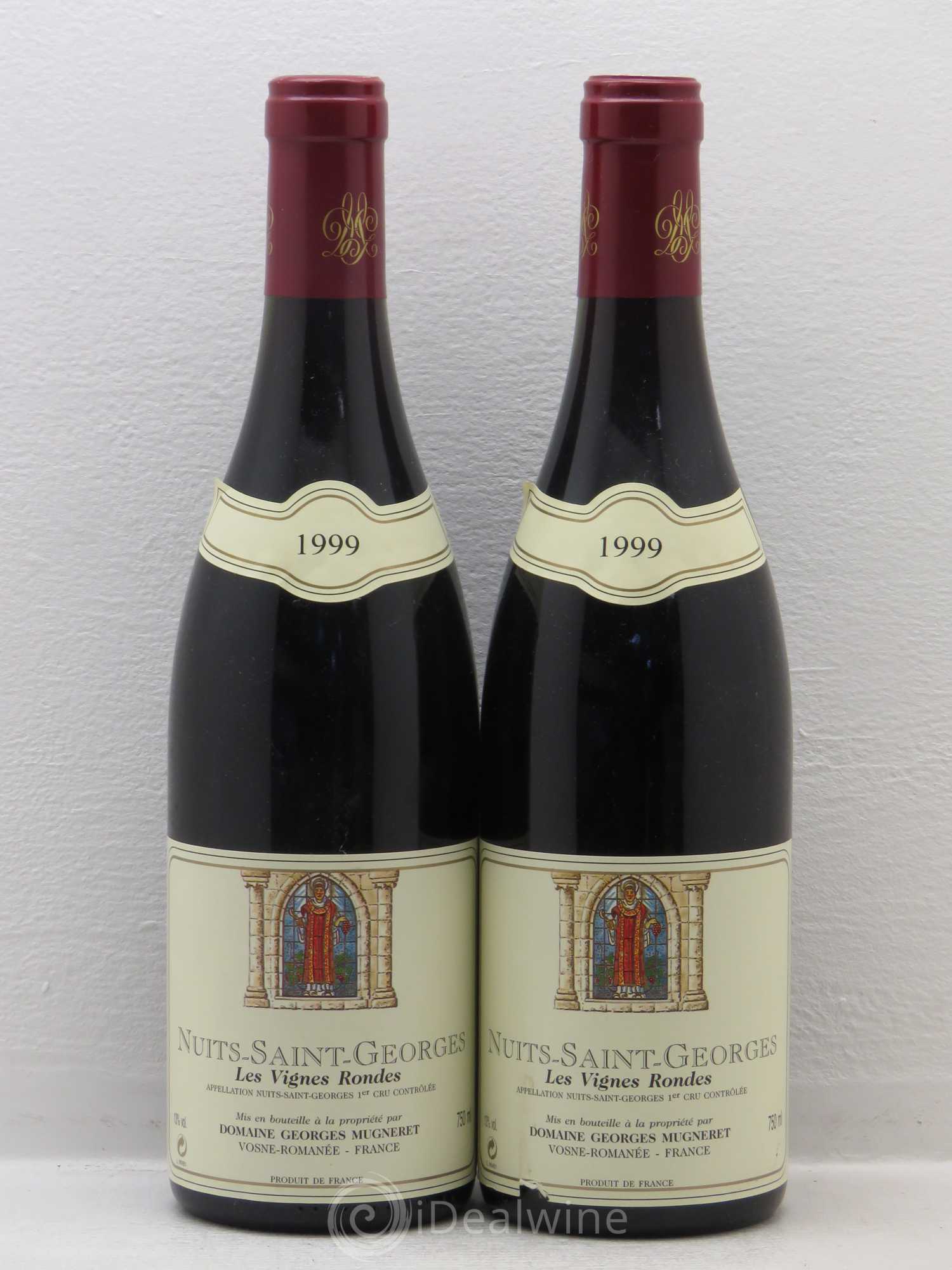 Nuits-Saint-Georges 1er Cru Les Vignes Rondes Georges Mugneret (Domaine) 1999 - Lot de 2 bouteilles - 0