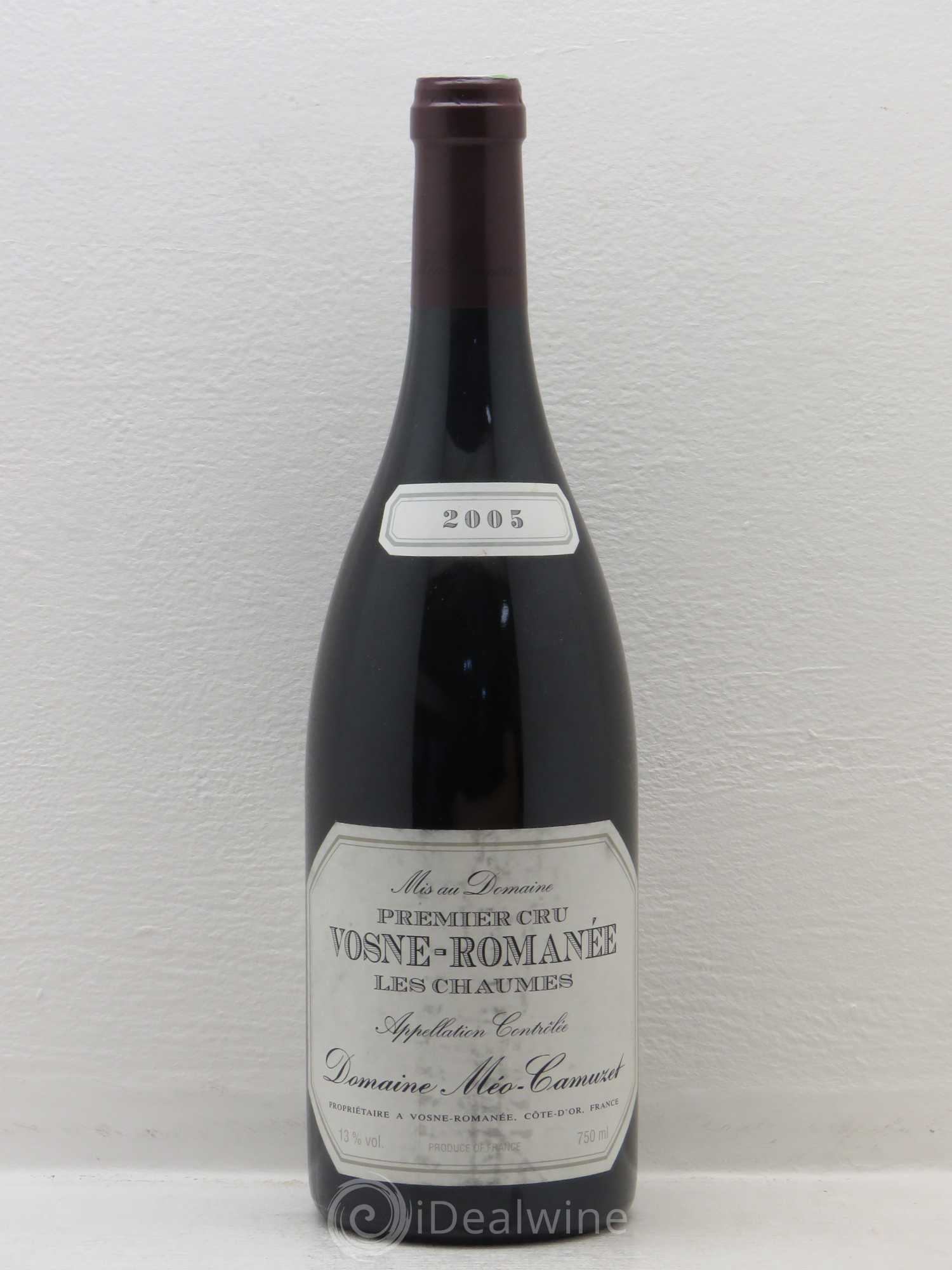 Vosne-Romanée 1er Cru Les Chaumes Méo-Camuzet (Domaine) 2005 - Lot de 1 bouteille - 0