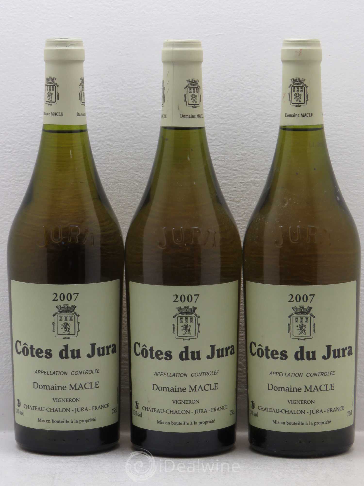 Côtes du Jura Jean Macle 2007 - Lot de 3 bouteilles - 0