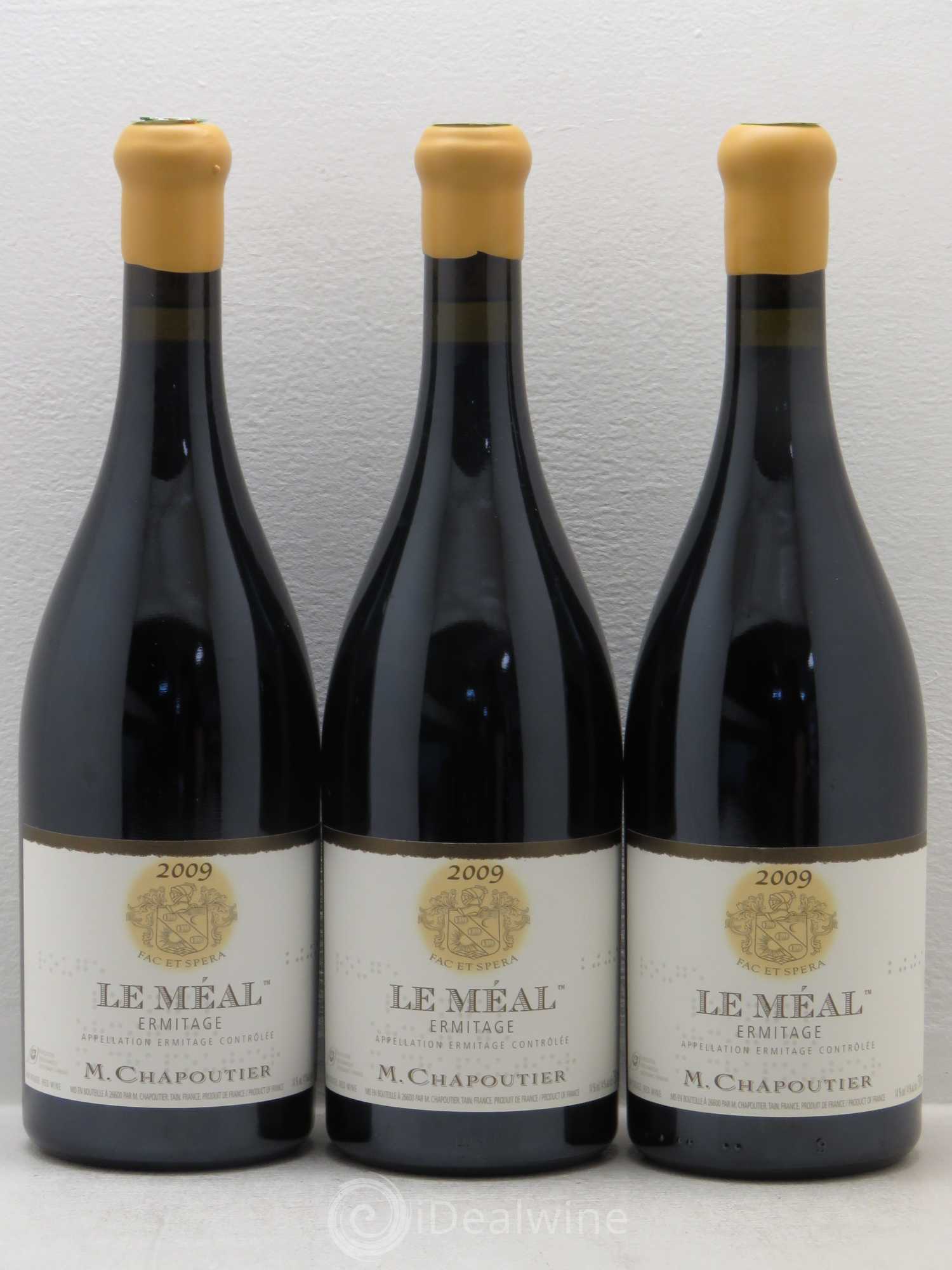 Hermitage Ermitage Le Méal Chapoutier 2009 - Lot de 3 bouteilles - 0