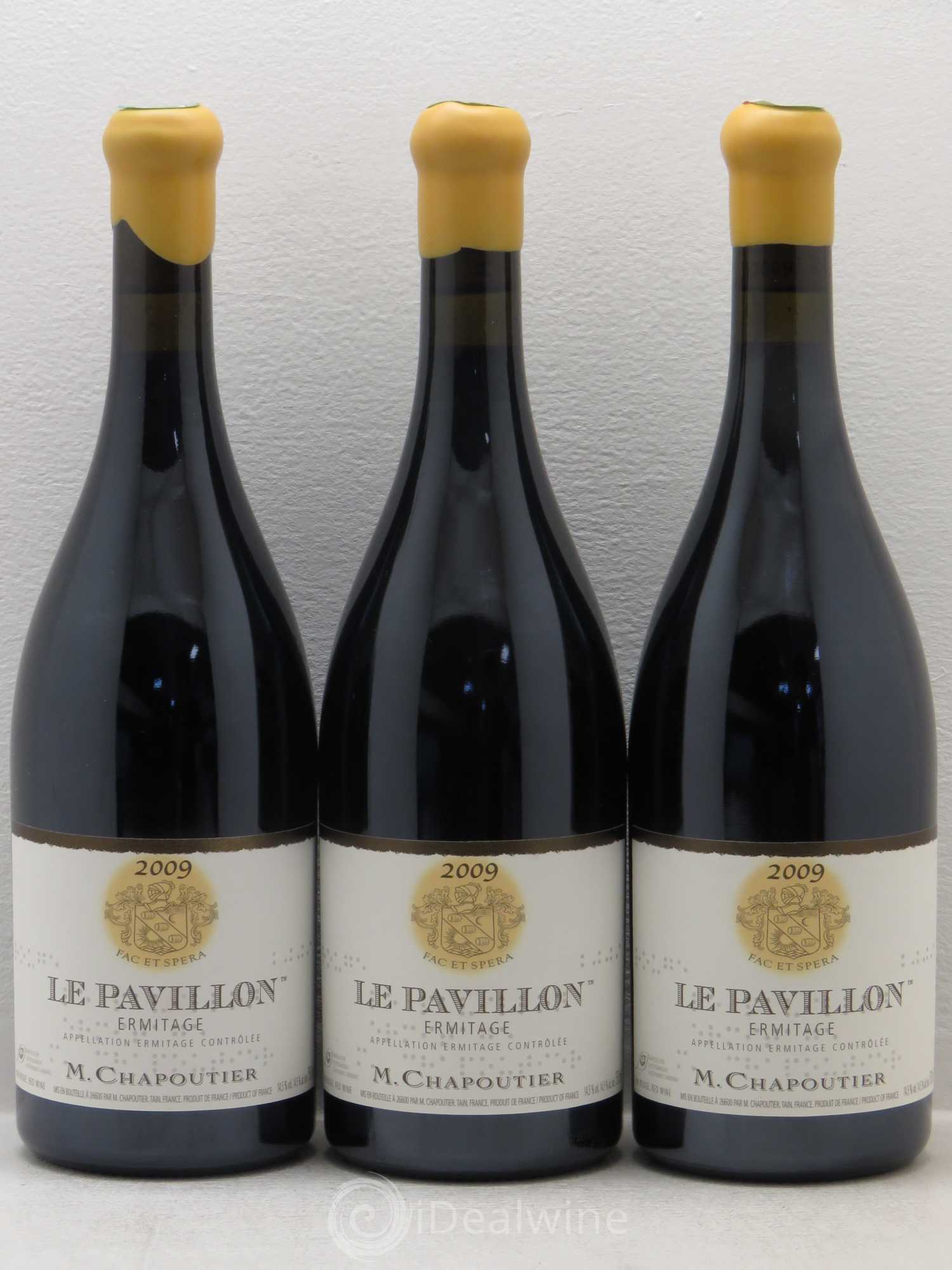 Hermitage Ermitage Le Pavillon Chapoutier 2009 - Lot de 3 bouteilles - 0