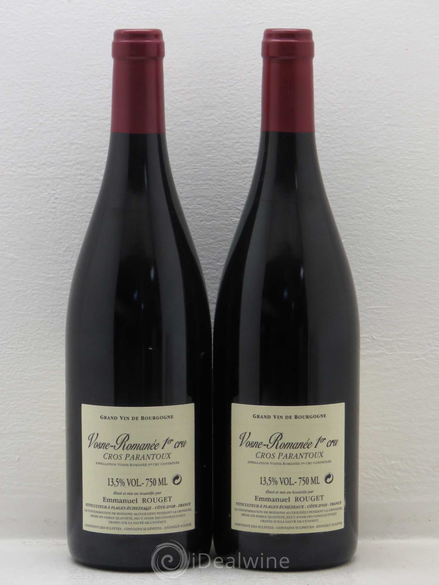 Vosne-Romanée 1er Cru Cros Parantoux Emmanuel Rouget 2009 - Lot de 2 bouteilles - 1