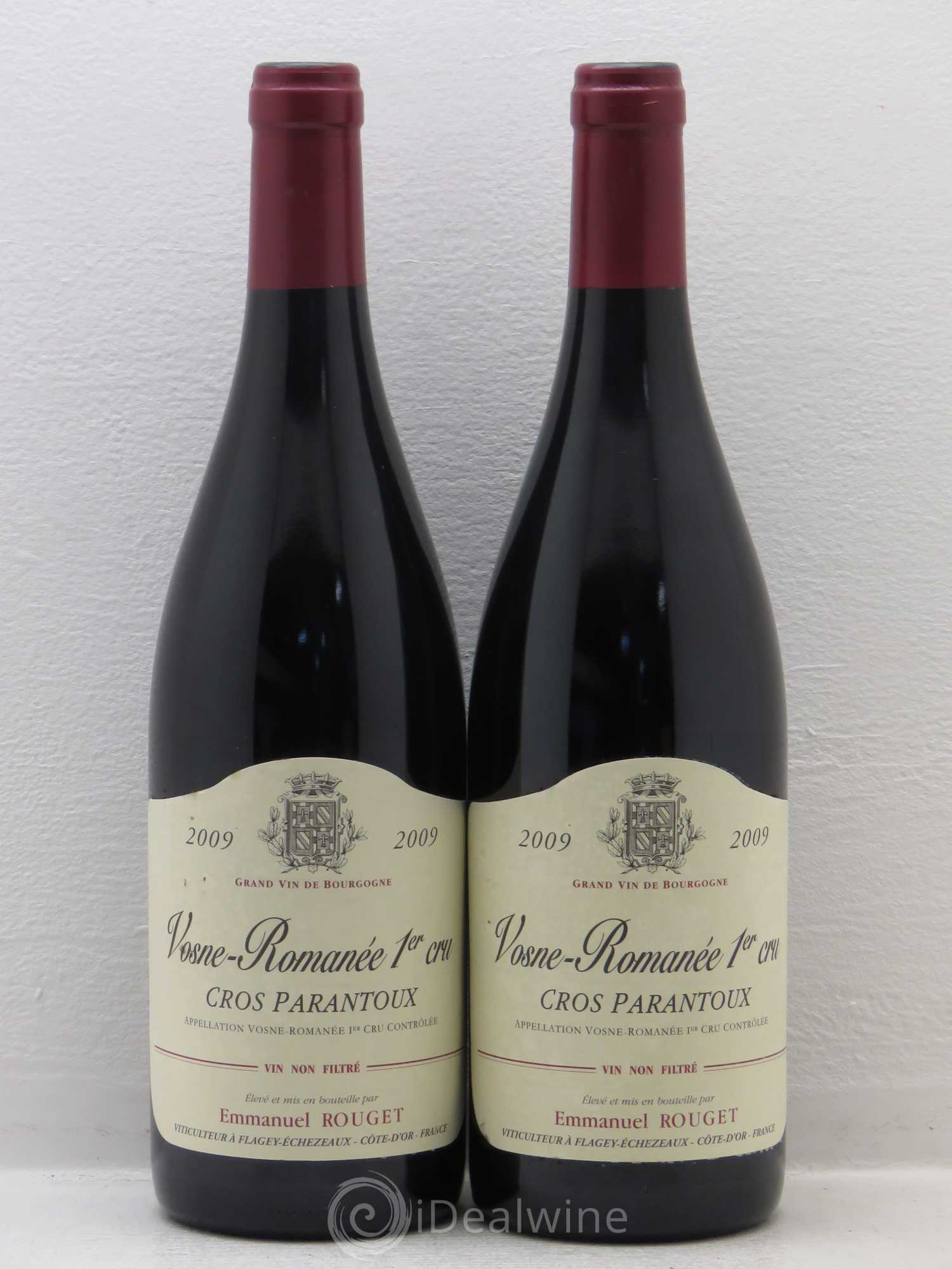 Vosne-Romanée 1er Cru Cros Parantoux Emmanuel Rouget 2009 - Lot de 2 bouteilles - 0