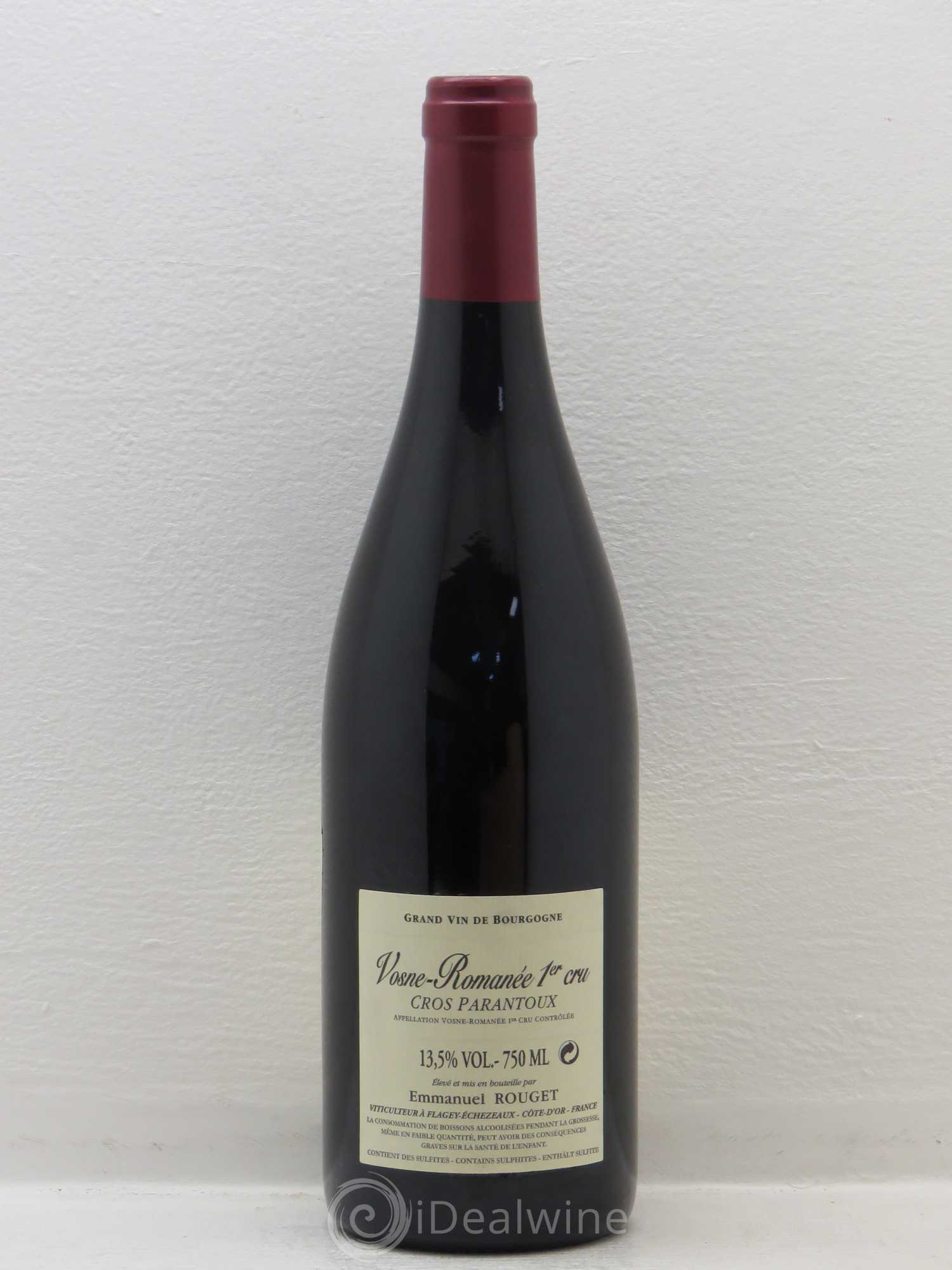 Vosne-Romanée 1er Cru Cros Parantoux Emmanuel Rouget 2009 - Lot de 1 bouteille - 1