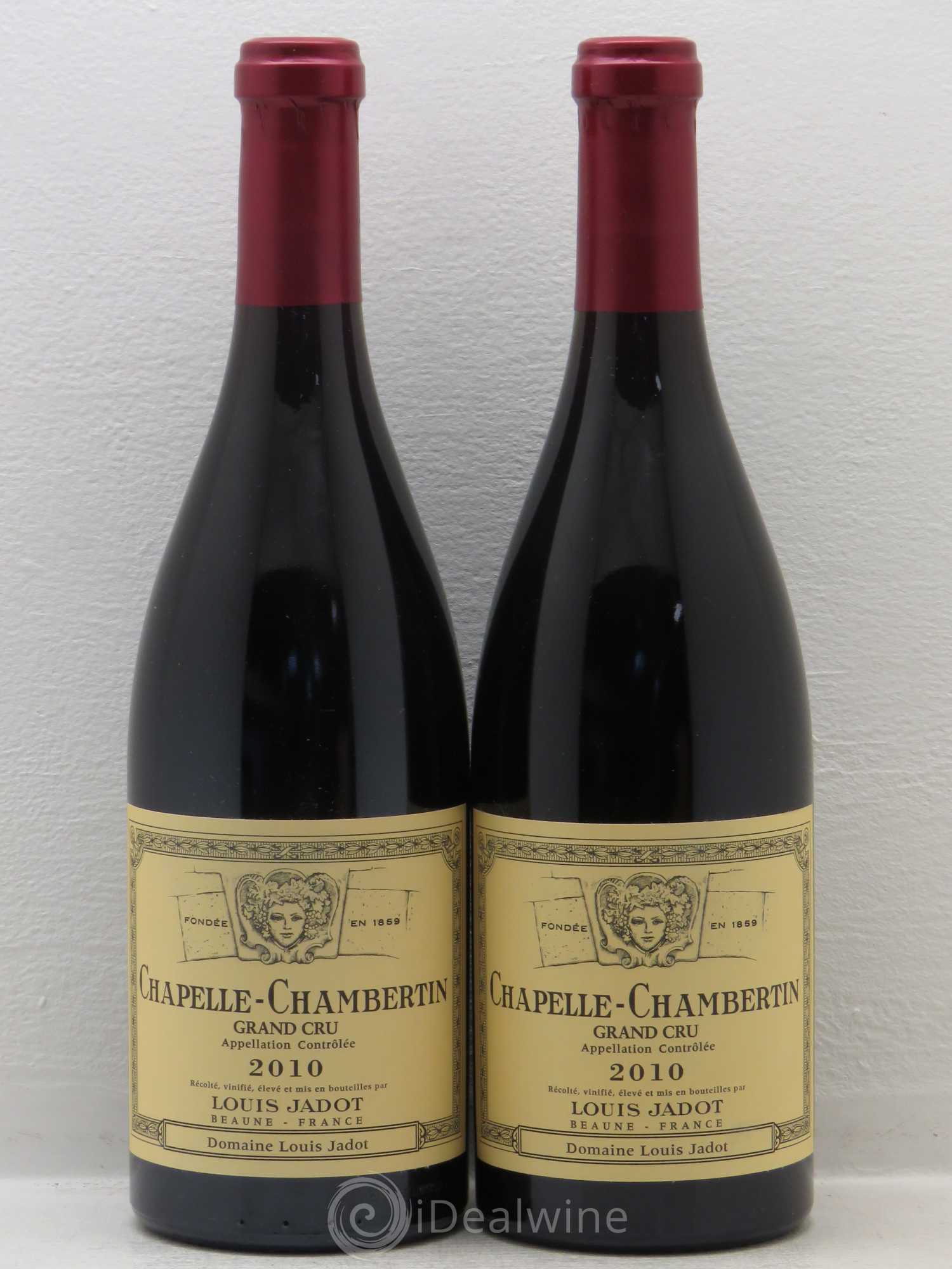 Chapelle-Chambertin Grand Cru Maison Louis Jadot 2010 - Lot de 2 bouteilles - 0
