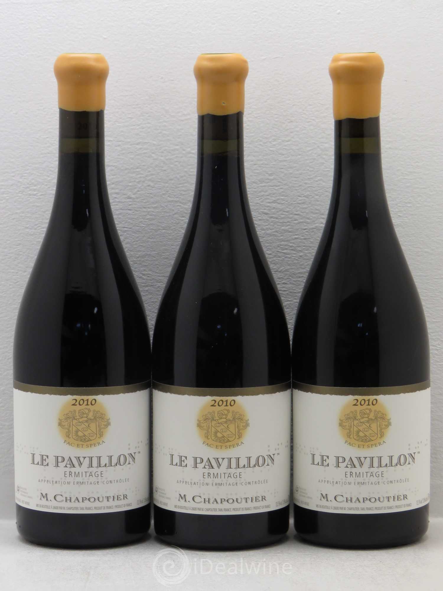 Hermitage Ermitage Le Pavillon Chapoutier 2010 - Lot de 3 bouteilles - 0