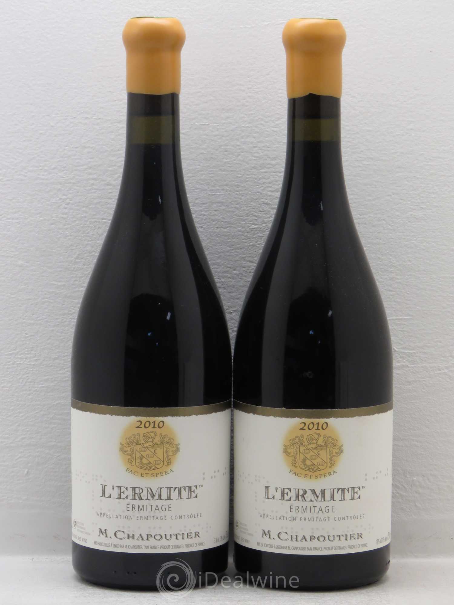 Hermitage Ermitage l'Ermite Chapoutier 2010 - Lot de 2 bouteilles - 0