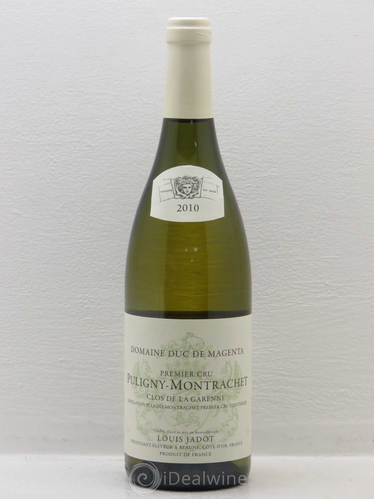 Puligny-Montrachet 1er Cru Clos de la Garenne - Domaine Duc de Magenta Louis Jadot 2010 - Lotto di 1 bottiglia - 0