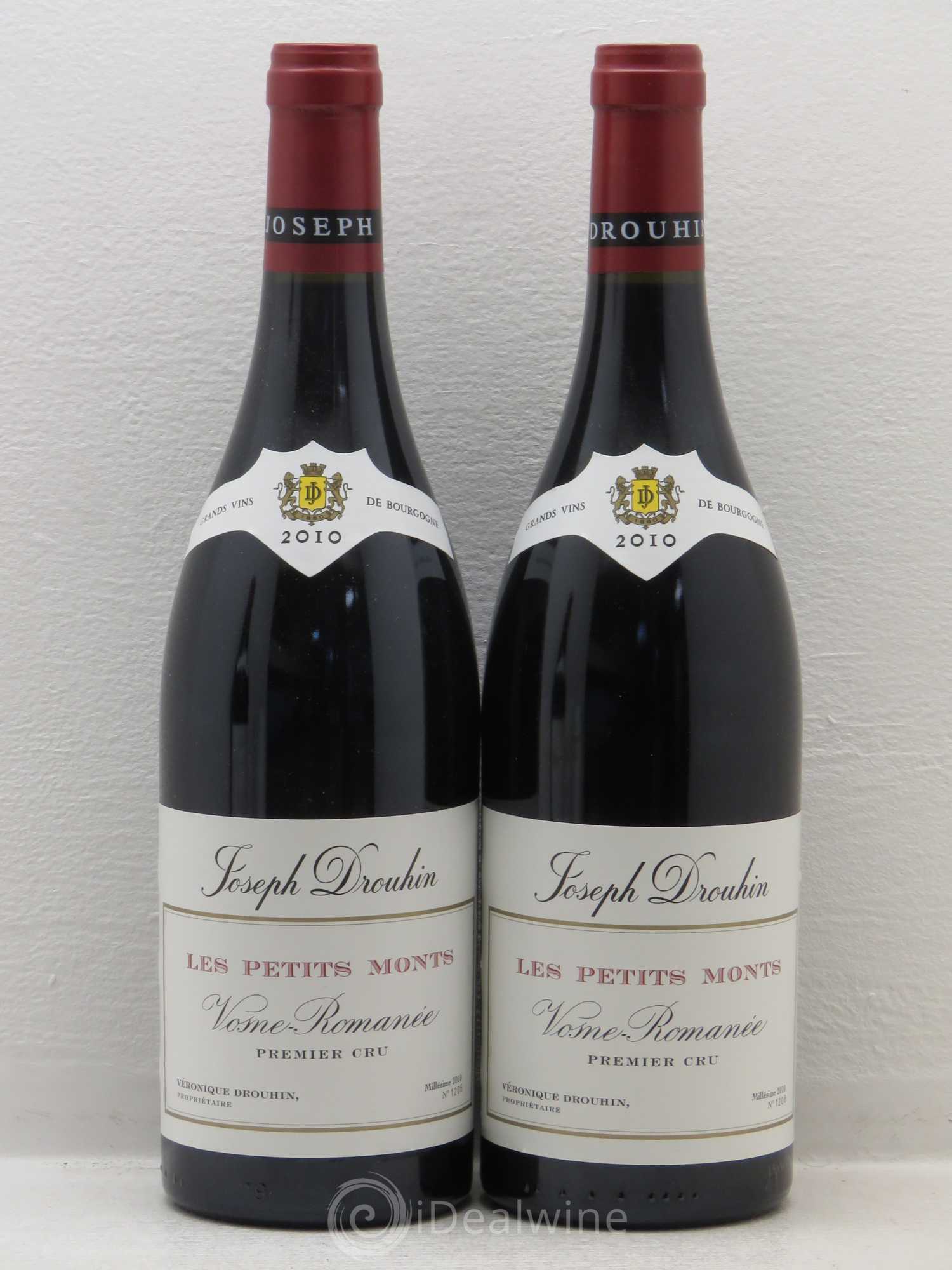 Vosne-Romanée 1er Cru Les Petits Monts Joseph Drouhin 2010 - Lot de 2 bouteilles - 0