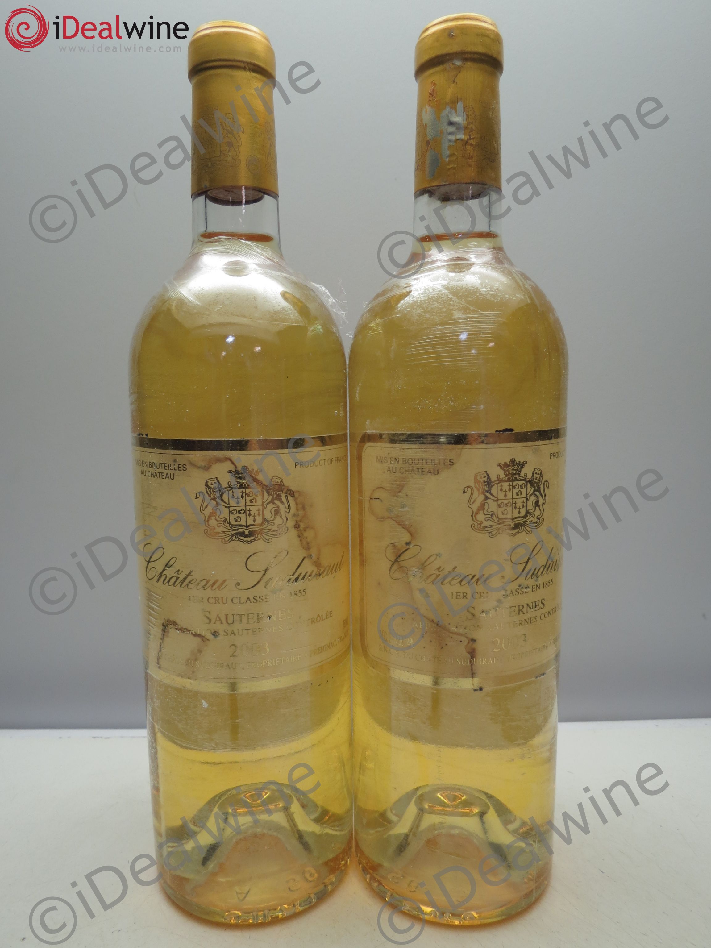 Château Suduiraut 1er Grand Cru Classé 2003 - Lotto di 2 bottiglie - 0