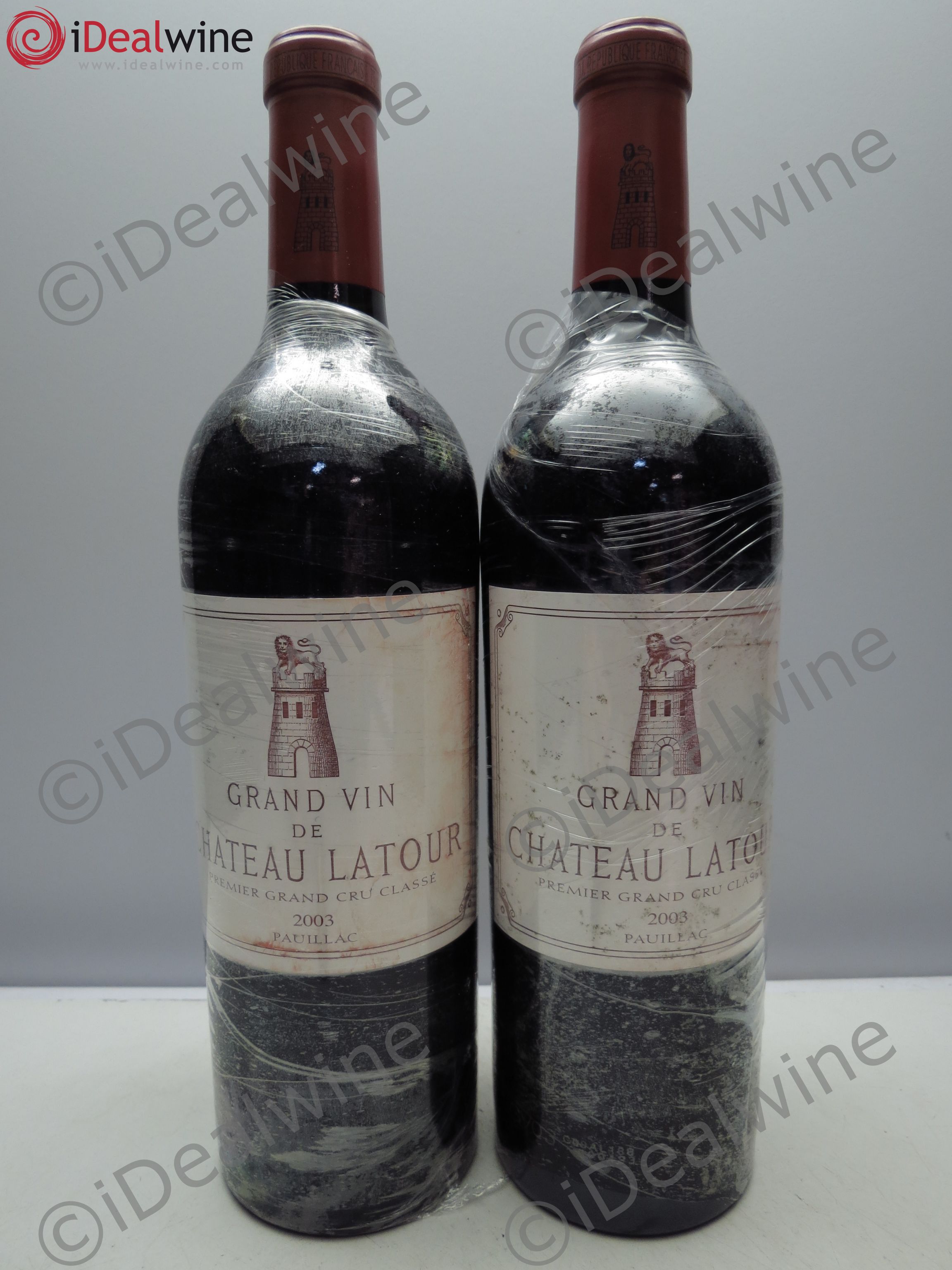 Château Latour 1er Grand Cru Classé 2003 - Lot de 2 bouteilles - 0