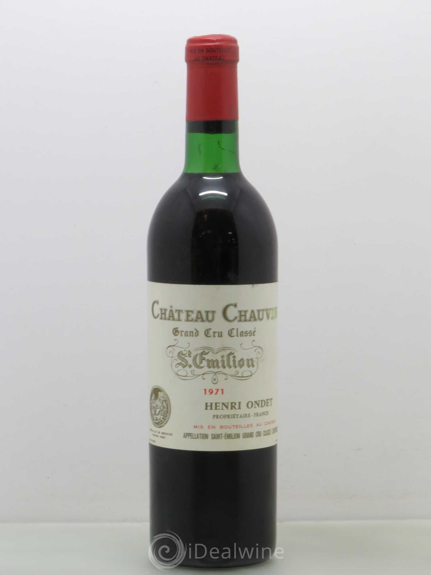 Château Chauvin Grand Cru Classé 1971 - Lot de 1 bouteille - 0