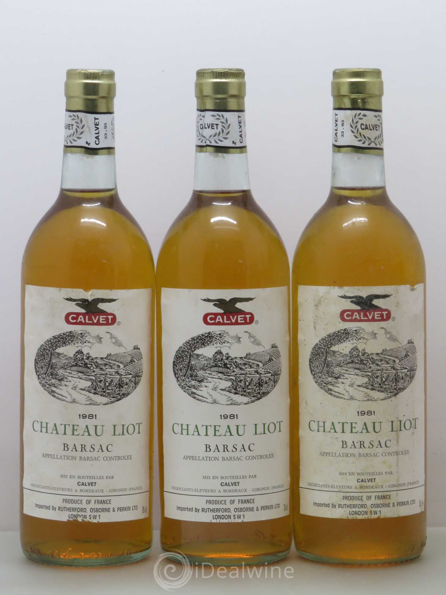 Château Liot Barsac (sans prix de réserve) 1981 - Lotto di 6 bottiglie - 1