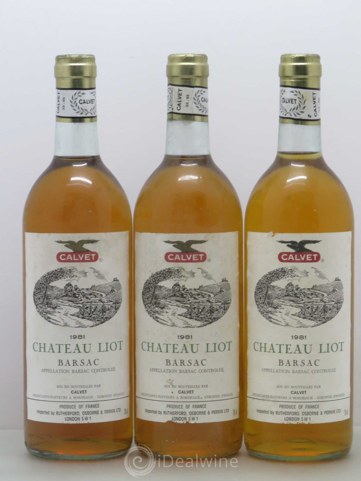 Château Liot Barsac (sans prix de réserve) 1981 - Lotto di 6 bottiglie - 2