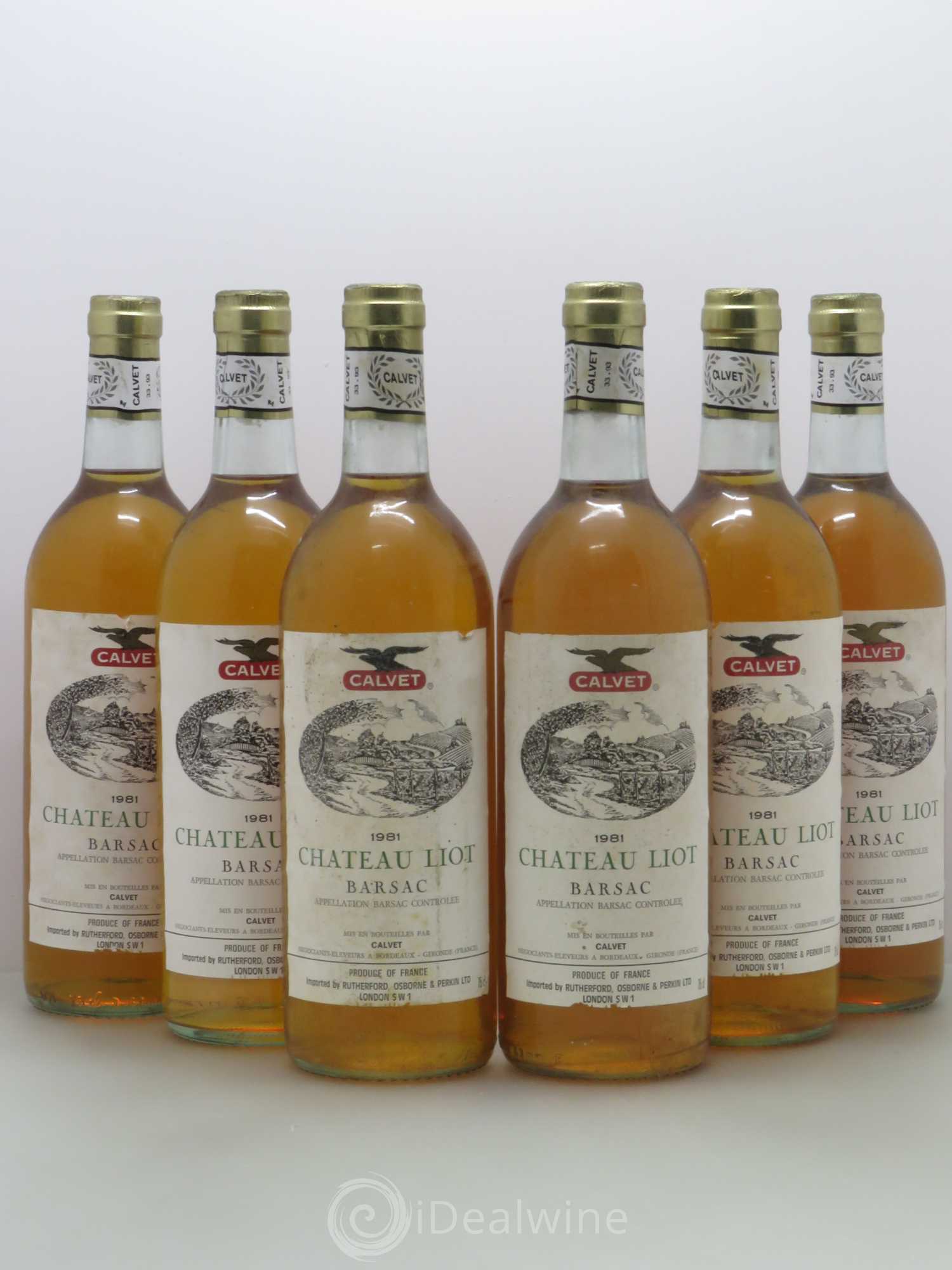 Château Liot Barsac (sans prix de réserve) 1981 - Lotto di 6 bottiglie - 0